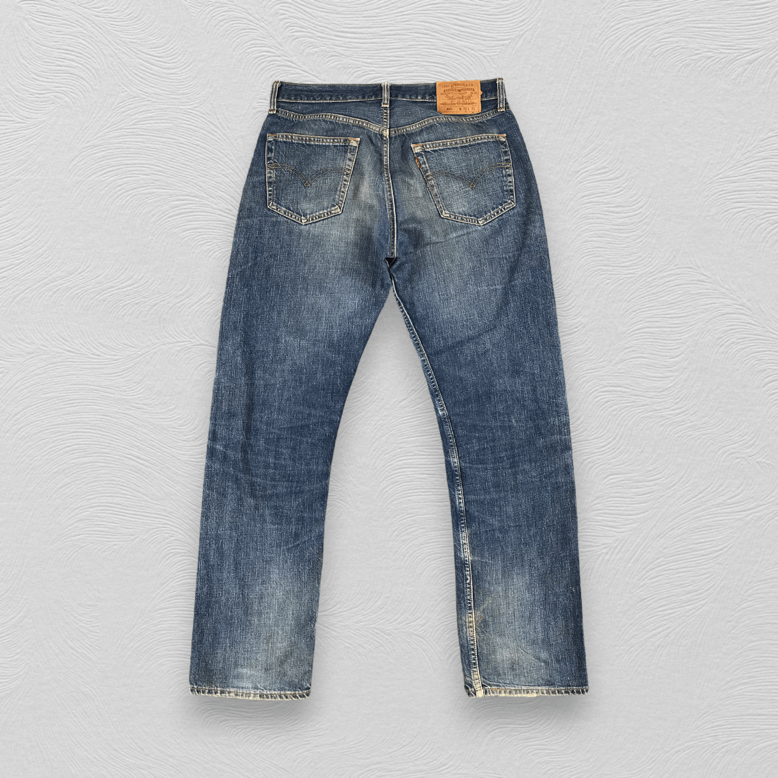 Levi's Vintage 90s Levis 501 Jeans Rusty Faded Blue Denim KJ333 Size US 32 / EU 48 - 2 Thumbnail