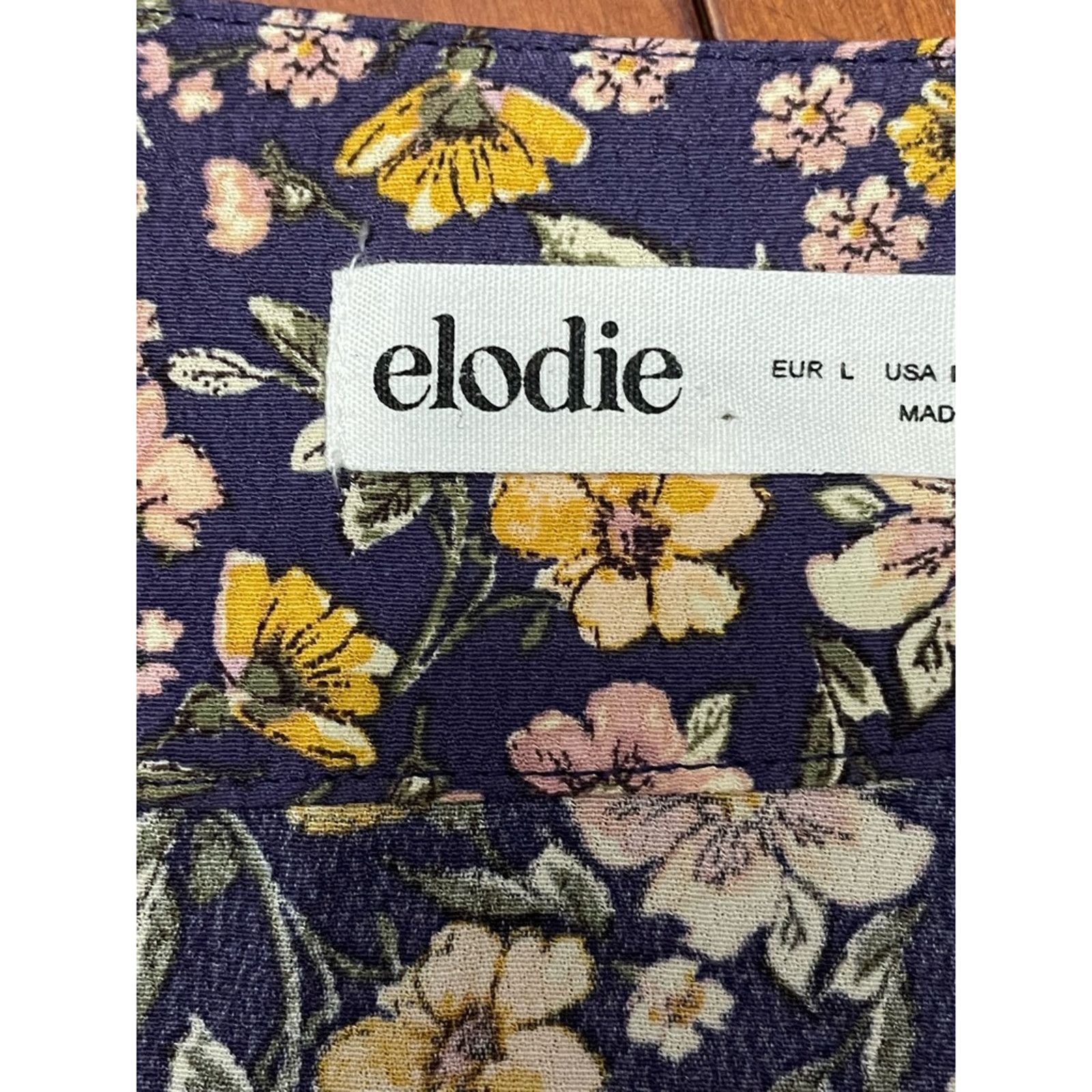 Other Elodie Straight Skirt Floral Belted Metal Ring Multicolor L Size 32" / US 10 / IT 46 - 8 Thumbnail