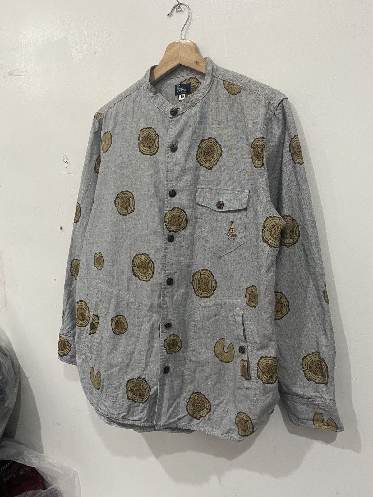 go slow caravan Go Slow Cravan Shirt button up Long Sleeve Size US L / EU 52-54 / 3 - 3 Thumbnail