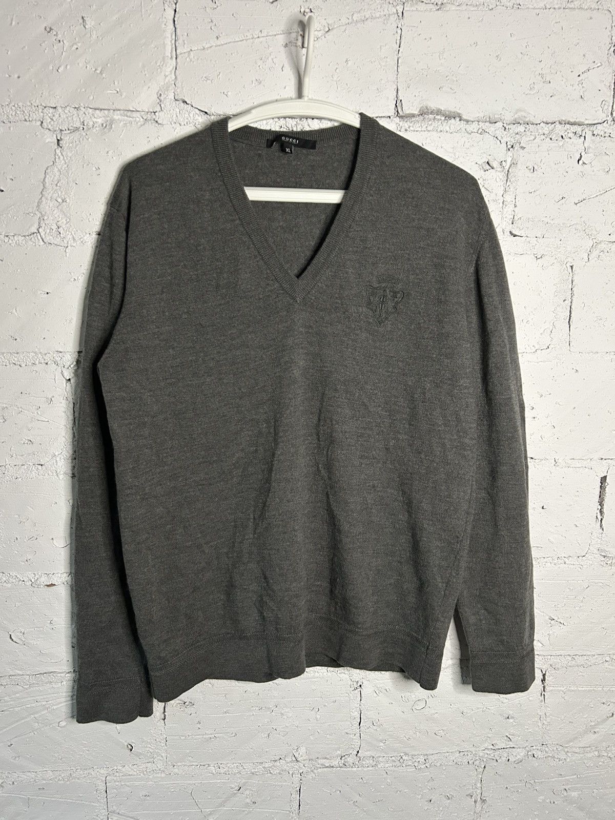 Gucci Gucci merino wool sweater Size US XL / EU 56 / 4 - 2 Thumbnail
