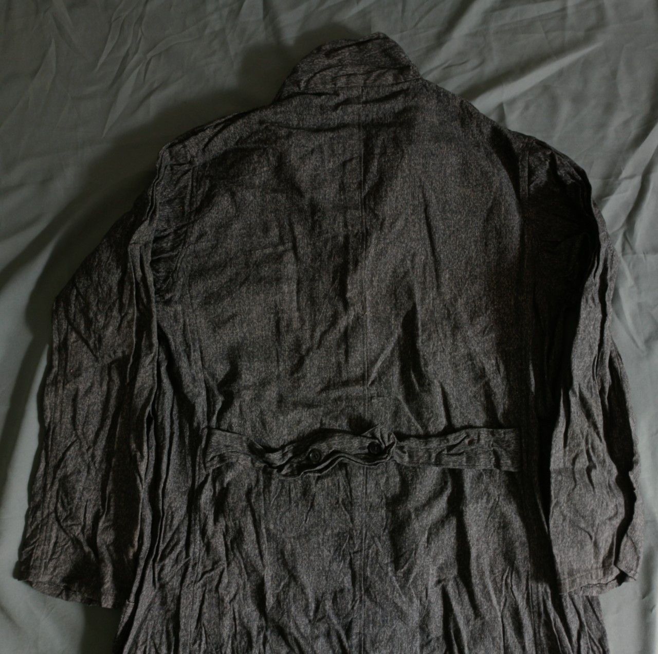Long Clothing Vintage 1950s France Blouses / Salt & Pepper Sanfor Coat. Size US L / EU 52-54 / 3 - 7 Thumbnail
