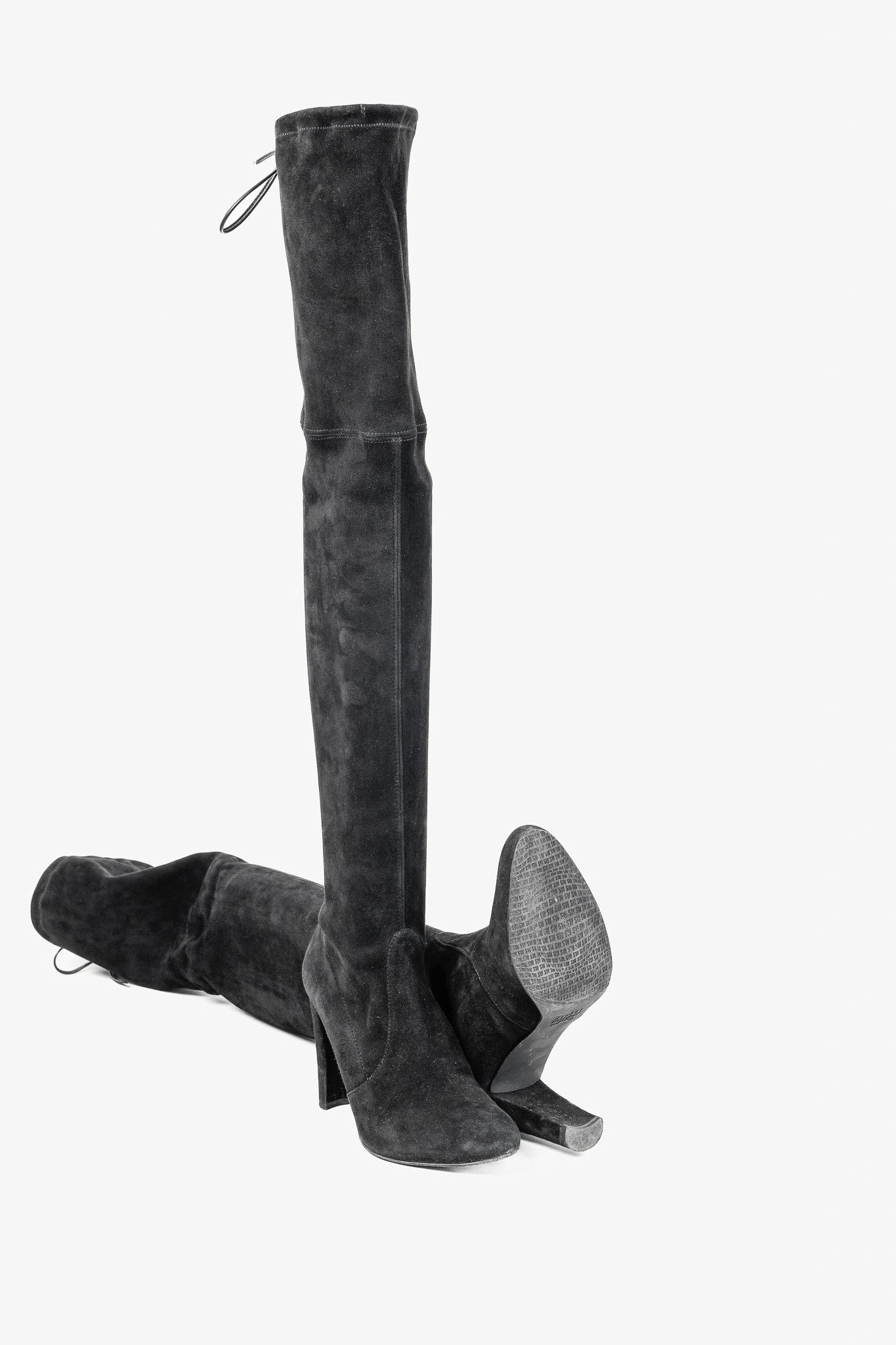Stuart Weitzman Stuart Weitzman Highland SuedeThe-Knee Tie-Back Boots Size US 6 / IT 36 - 9 Thumbnail