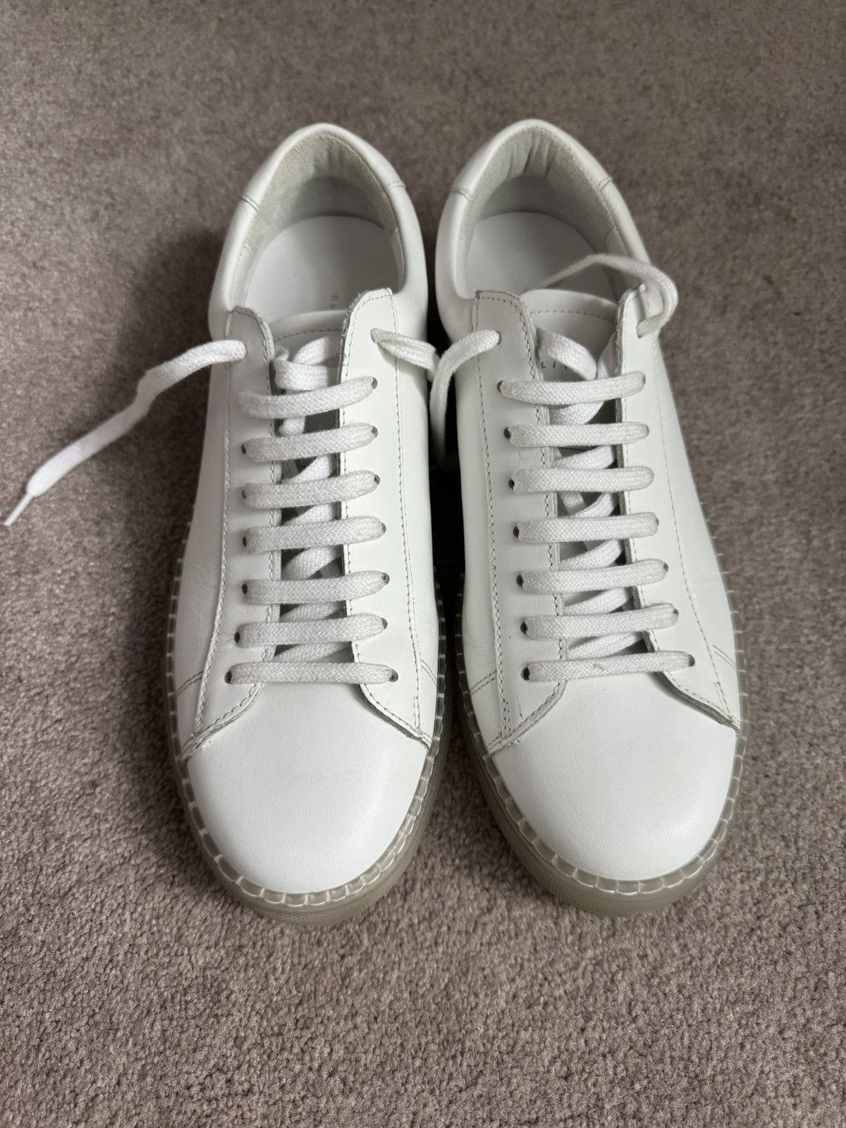 Oliver Cabell White Leather Oliver Cabell Shoes Size US 6.5 / EU 39-40 - 1 Thumbnail