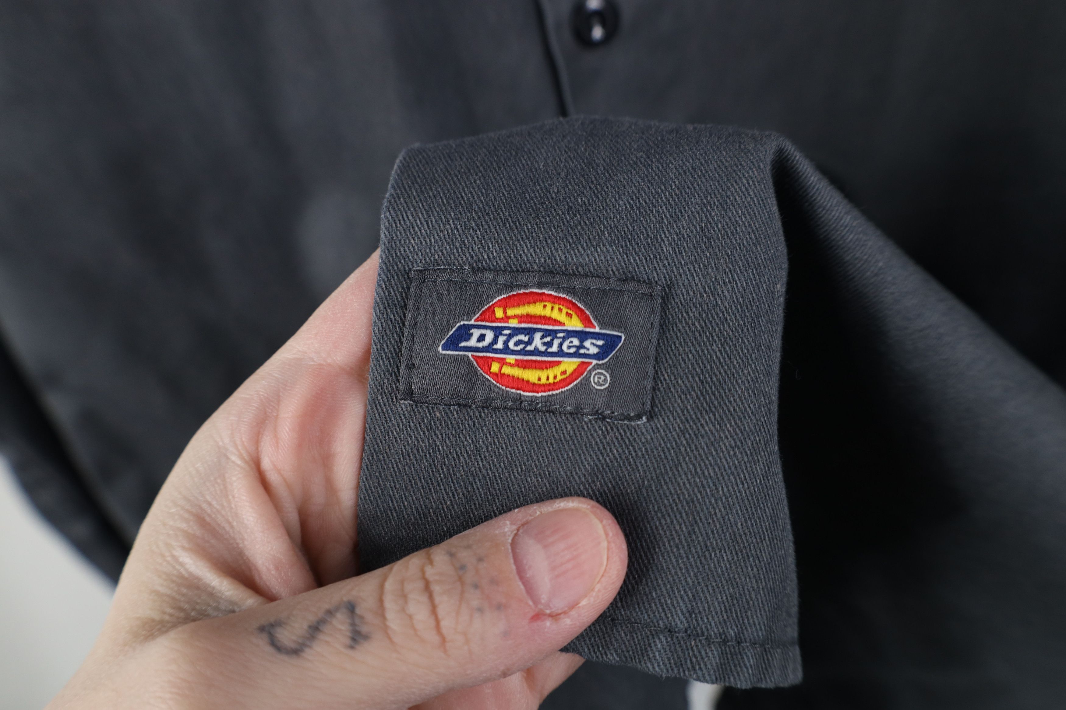 Dickies Vintage Y2K Dickies Workwear Mechanic Button Shirt Gray Size US XXL / EU 58 / 5 - 4 Thumbnail