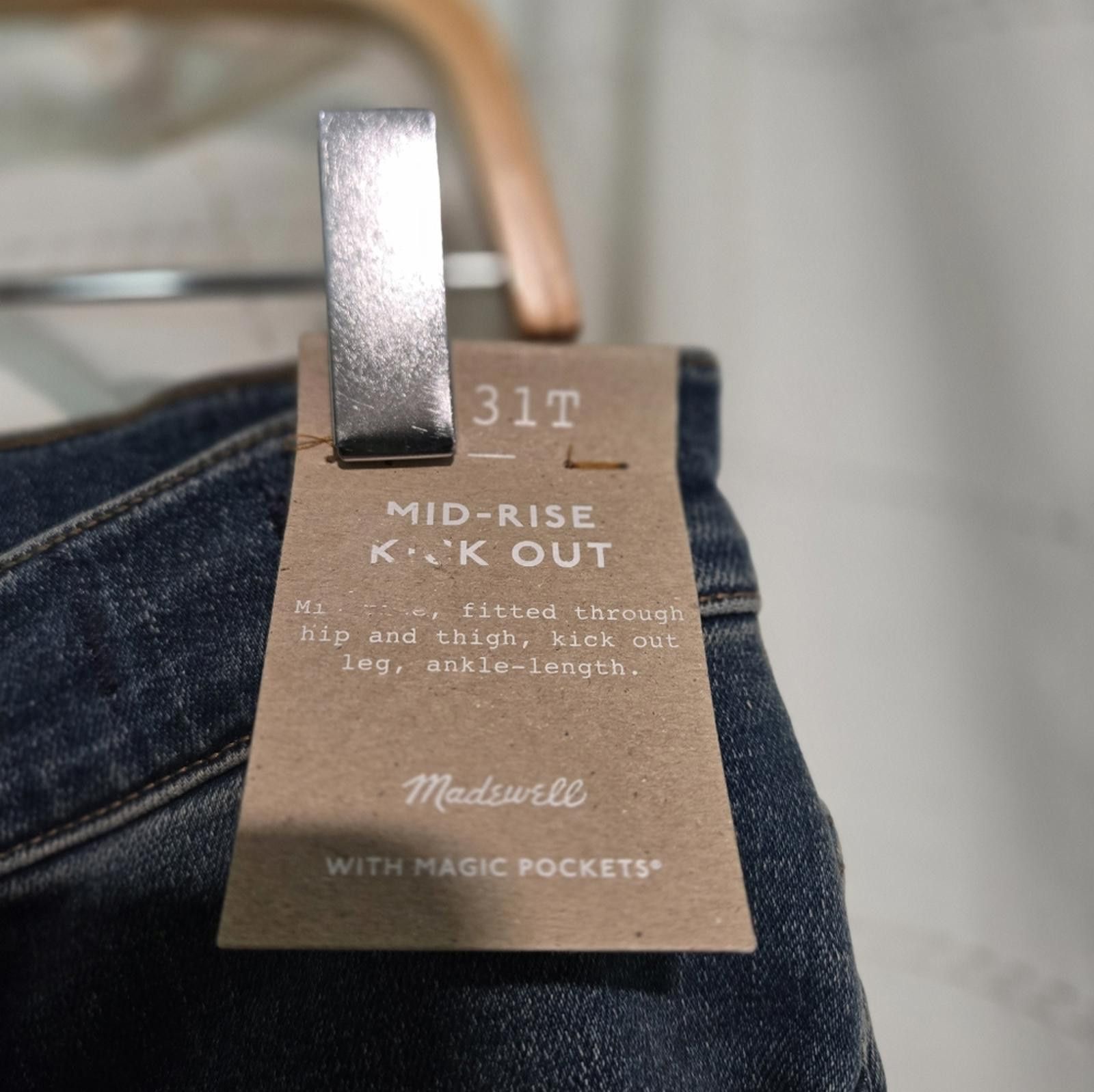 J.Crew Madewell Tall Kick Out Crop Jeans Size 30" / US 8 / IT 44 - 6 Thumbnail