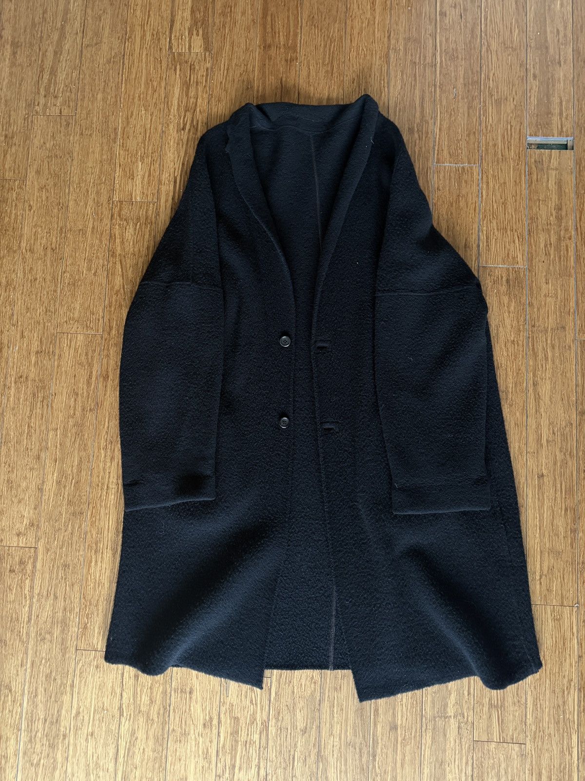 Sulvam Sulvam “Hitoe” Coat – Black Size US M / EU 48-50 / 2 - 2 Thumbnail