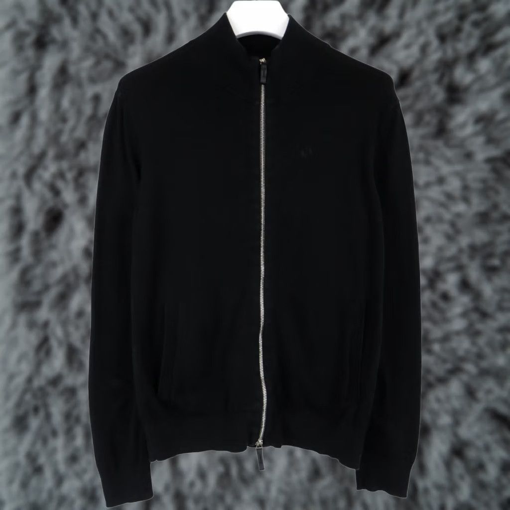 Armani Exchange ARMANI EXCHANGE Jumper Men MEDIUM Black Mock Neck Full Zip Pocket Pure Cotton Size US M / EU 48-50 / 2 - 1 Thumbnail