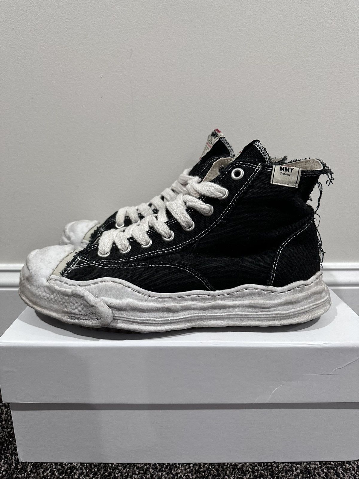 Maison MIHARA YASUHIRO Maison Mihara Yashurio MMY Black Hank OG High Sneakers Size US 11 / EU 44 - 4 Thumbnail