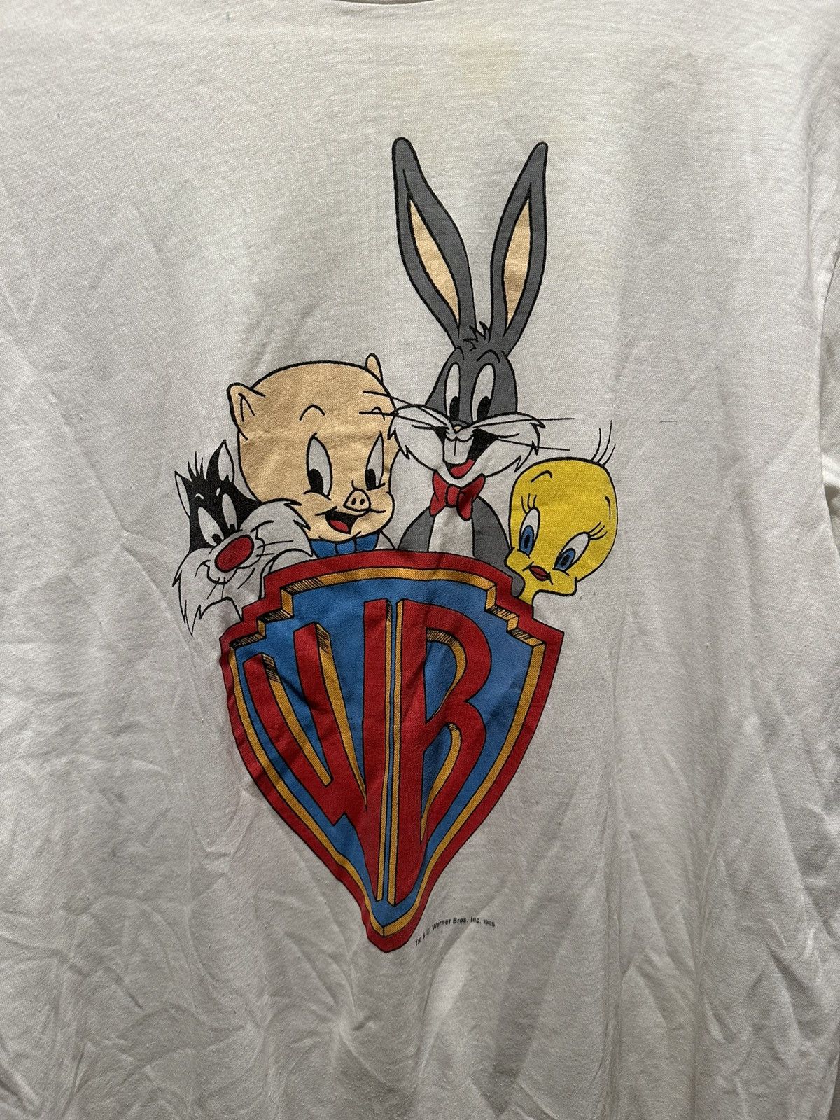 Jerzees × Vintage × Warner Bros Vintage t-shirt Warner Bros 1985 Size US S / EU 44-46 / 1 - 3 Thumbnail