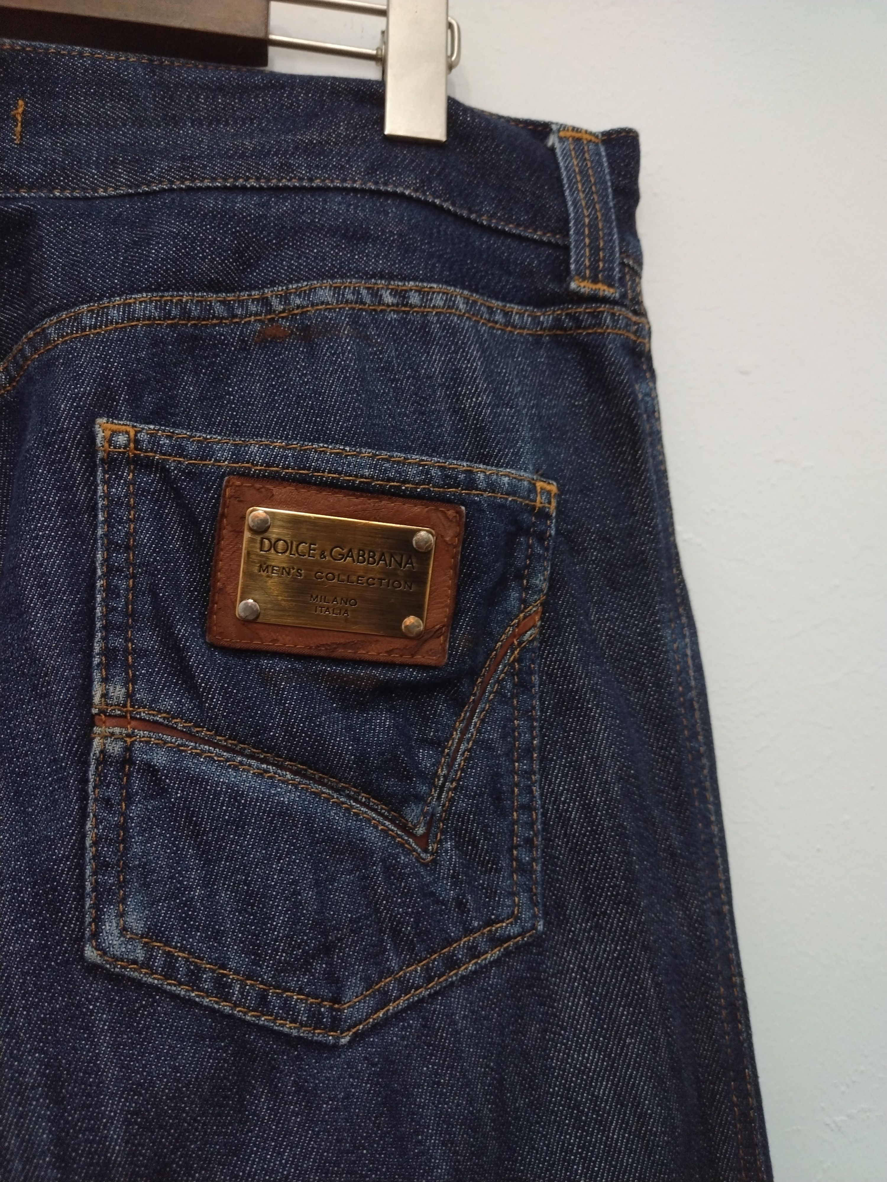 Dolce & Gabbana Iconic D&G Denim Men's Collection loose straight Size US 35 - 11 Thumbnail