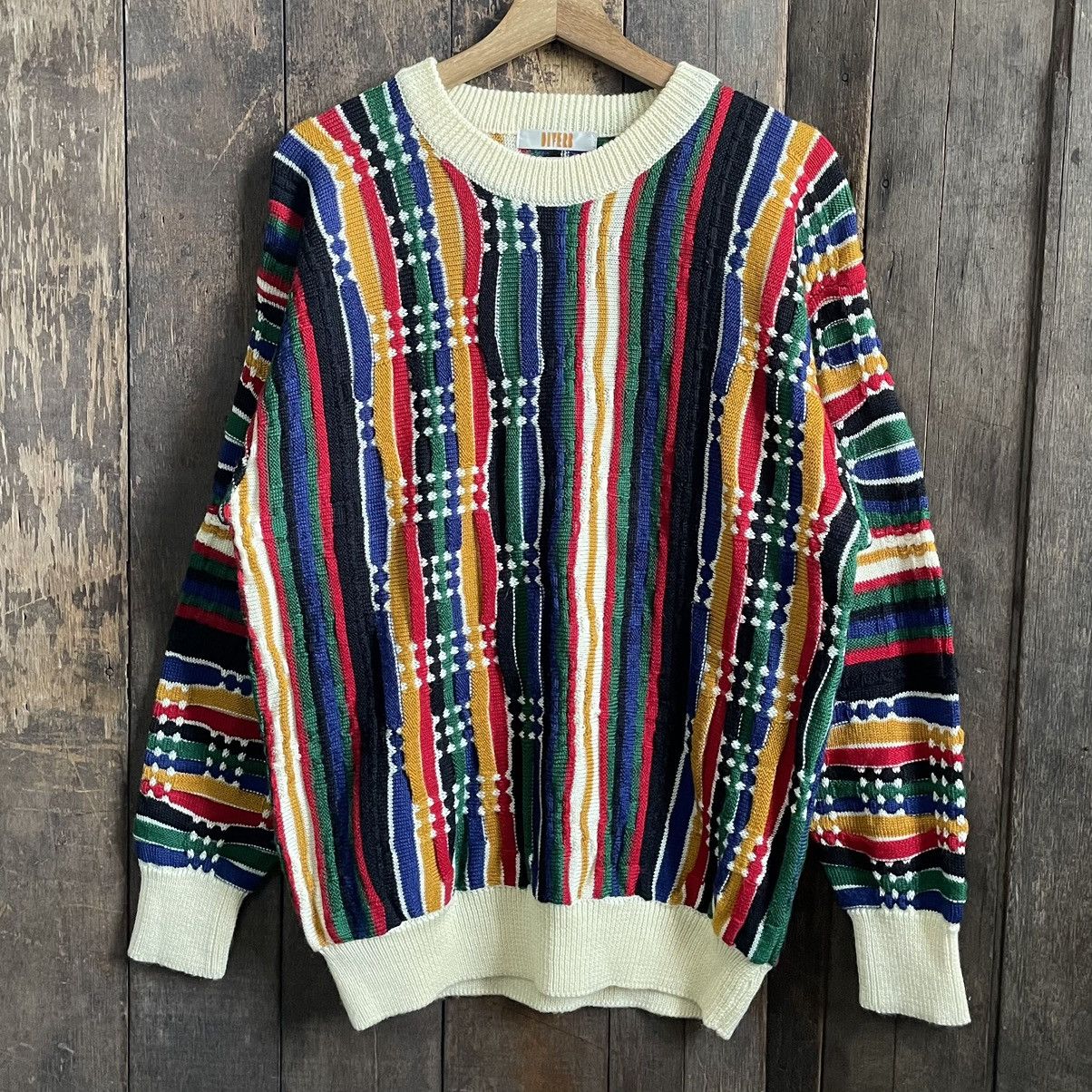 Japanese Brand × Vintage Knitwear Crewneck Sweatshirt Size US M / EU 48-50 / 2 - 1 Thumbnail