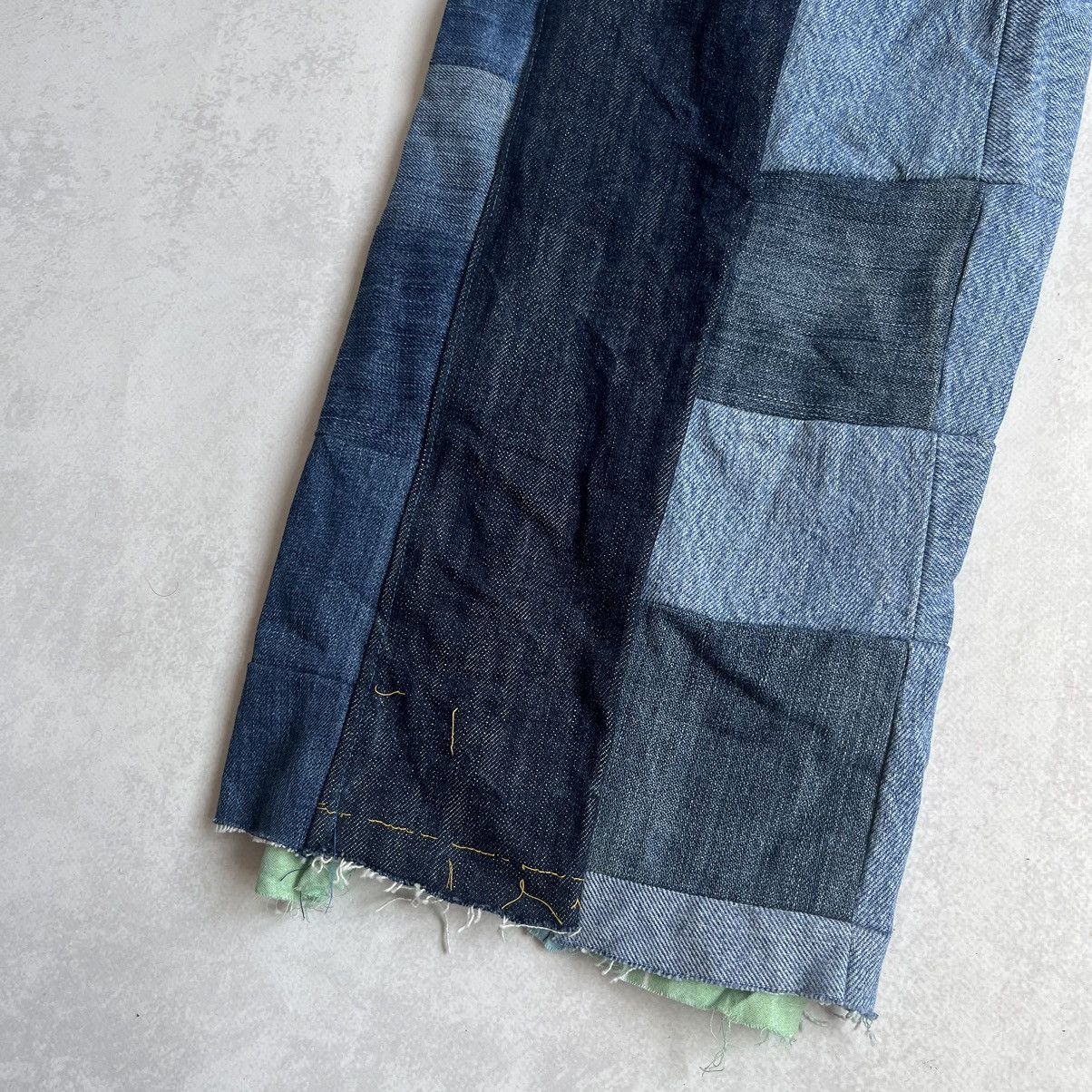 Levi's × Vintage Vintage Levis wide Custom Patchwork Denim baggy Jeans Size US 30 / EU 46 - 6 Thumbnail