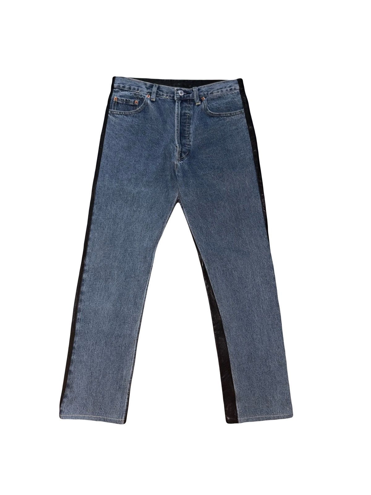 Vetements AW18 Denim Leather pants Size US 28 / EU 44 - 1 Thumbnail