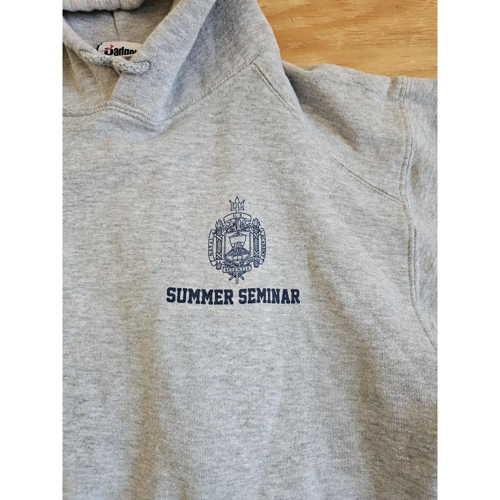 Other US NAVY Naval Academy Hoodie Sweatshirt, Gray Sz M Y2K Size US M / EU 48-50 / 2 - 4 Thumbnail