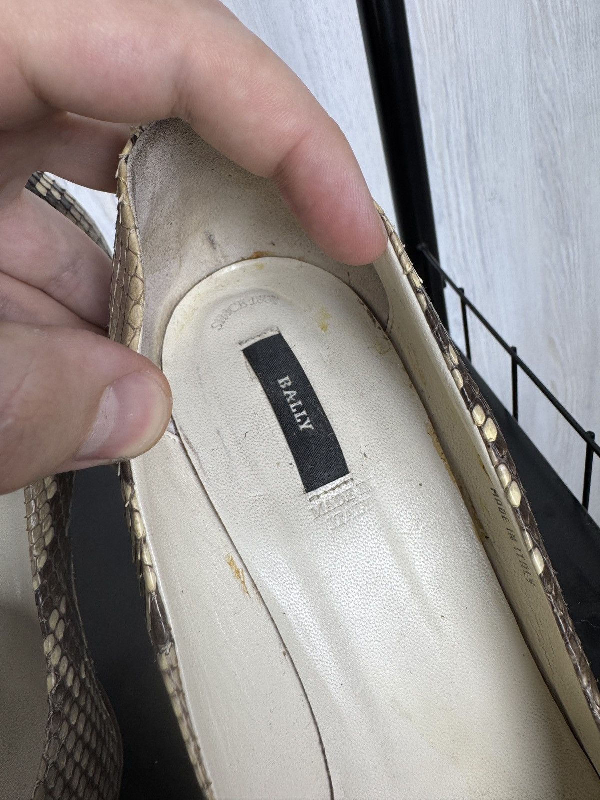Bally BALLY Python Snake Skin Leather Pump Heels Shoes Size US 9.5 / IT 39.5 - 9 Thumbnail