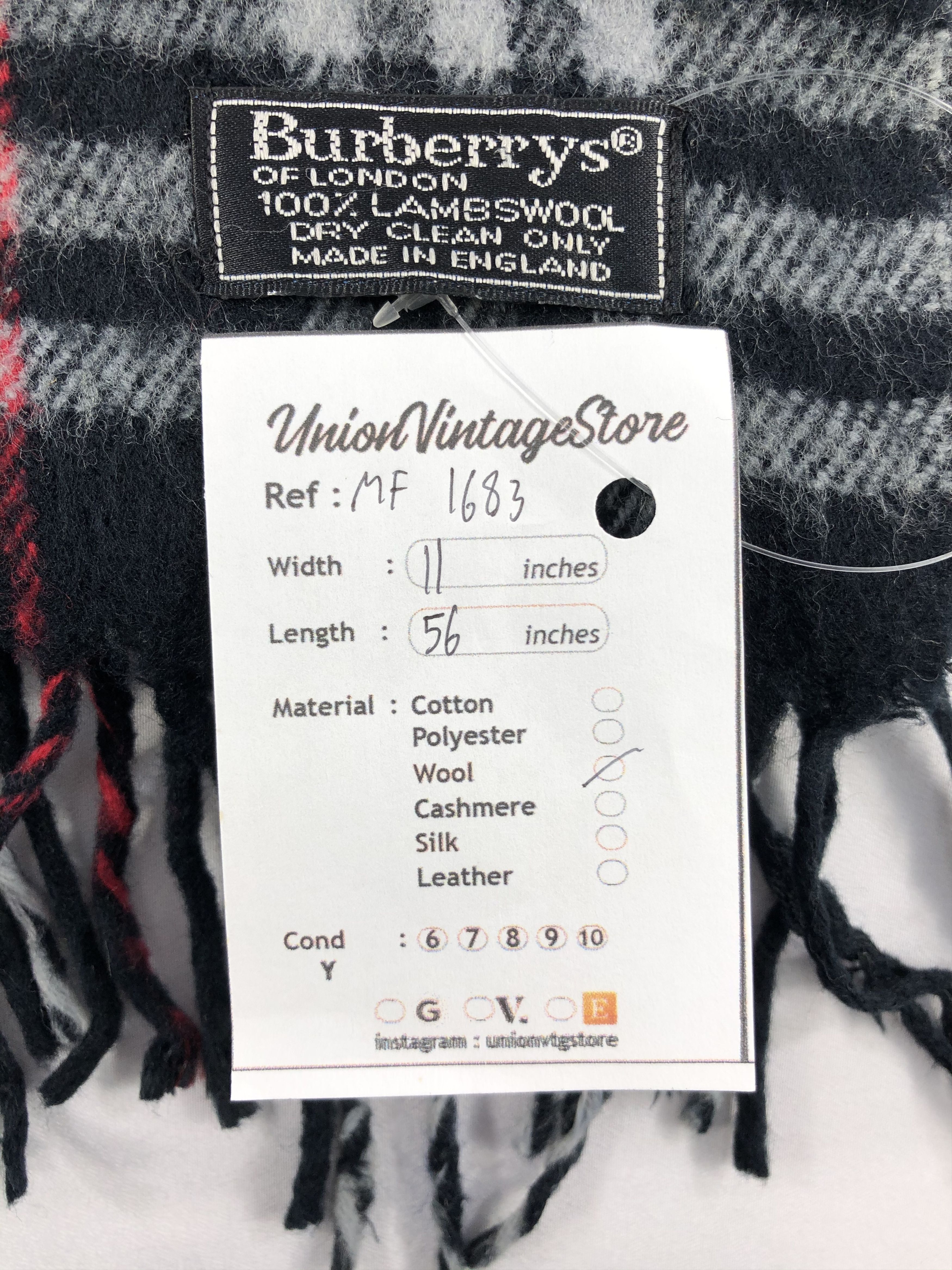 Burberry Vintage Burberry Scarf/Muffler/Neckwear MF1683 Size ONE SIZE - 5 Thumbnail
