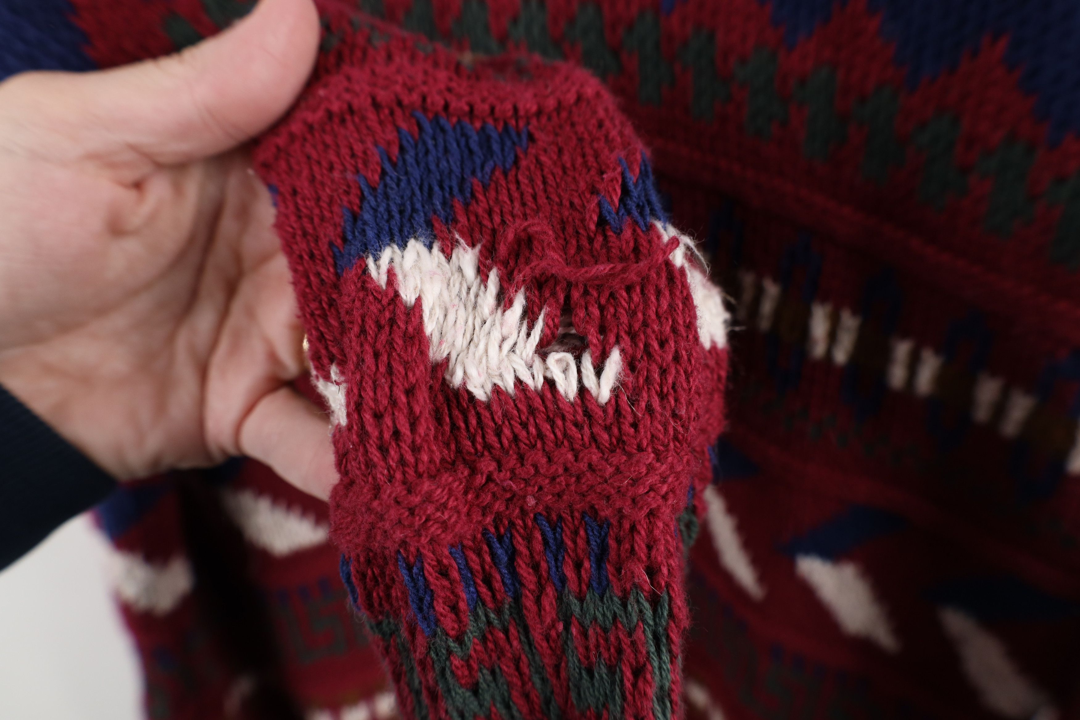 Vintage Deadstock Vintage 90s Streetwear Fair Isle Knit Sweater USA Size US M / EU 48-50 / 2 - 9 Thumbnail