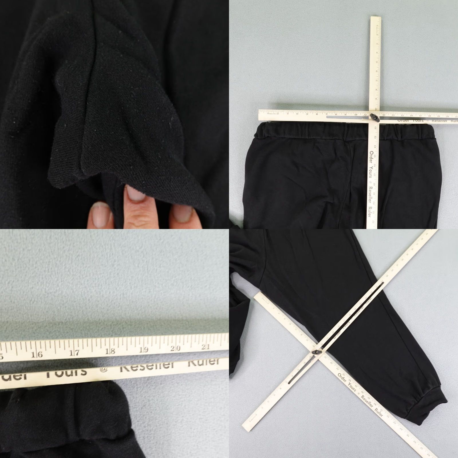 Juicy Couture VINTAGE Juicy Couture Pants Women's 2X Black Jogger Sweatpants Tapered Drawstring Pockets Knit Cotton Logo 90s Mens/Womens Size 37" - 8 Thumbnail