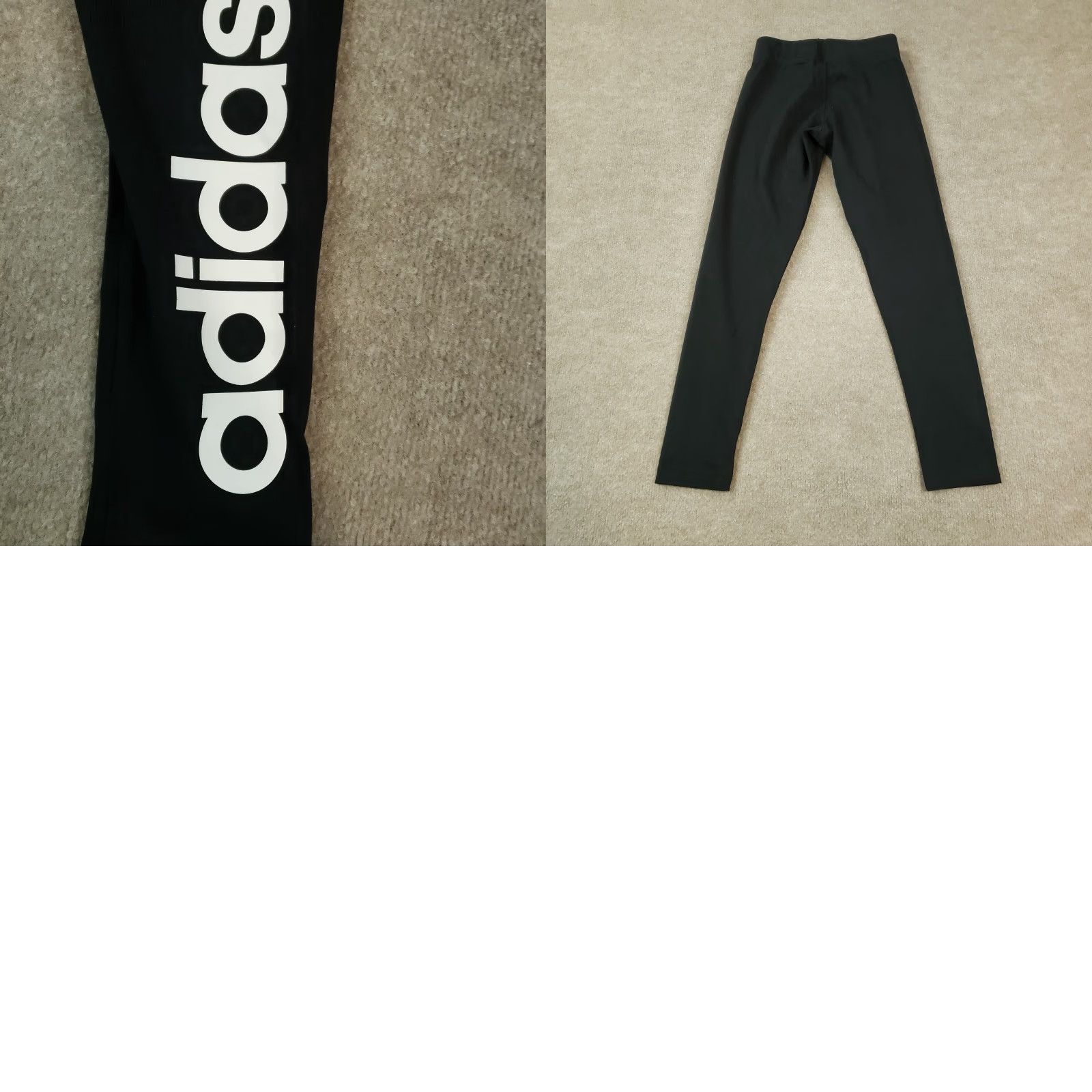 Adidas Womens Adidas Leggings Black Extra Small XS Running Casual Yoga Size 26" / US 2 / IT 38 - 8 Thumbnail
