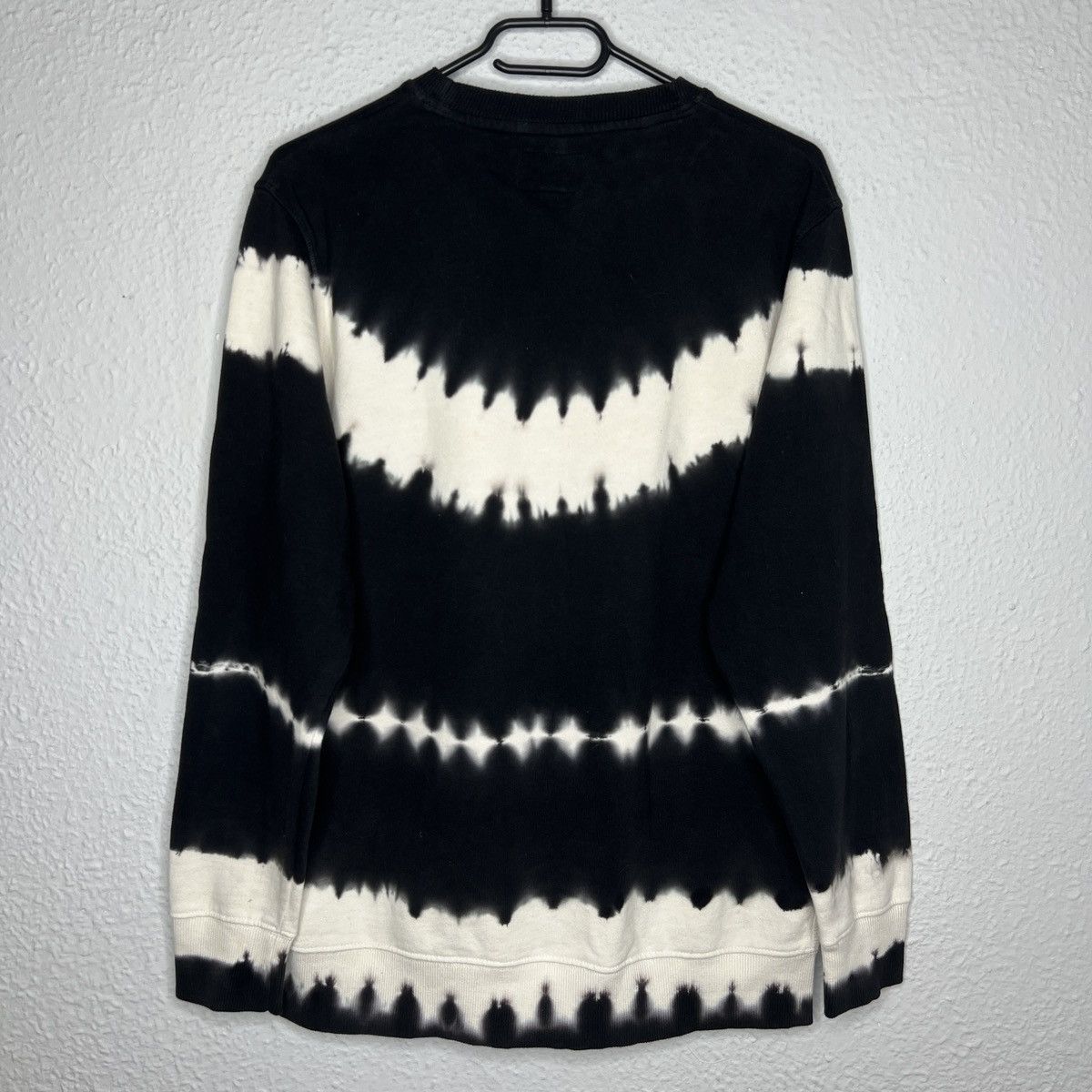 Designer Stussy Sweatshirt Crewneck Painted Black White Logo Size US M / EU 48-50 / 2 - 8 Thumbnail