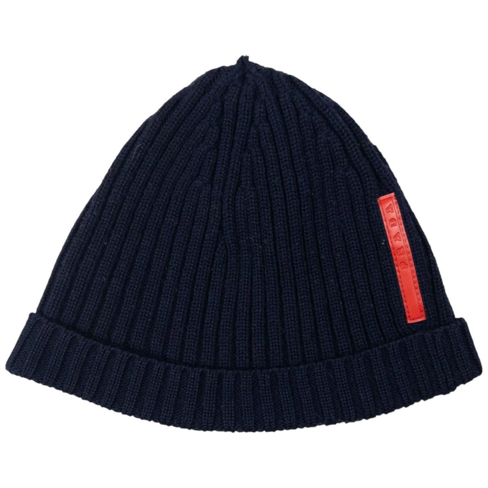 Vintage Prada Sport Wool Beanie Hat