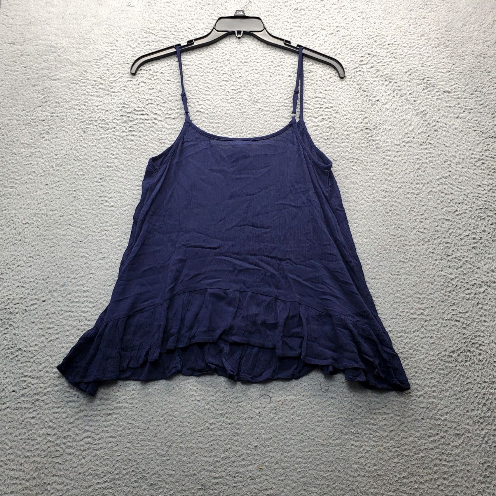 Torrid Torrid Camisole Top Navy Lace Trim Sleeveless Tie Front Size 14 Tank Womens Sh 1 Size XL / US 12-14 / IT 48-50 - 2 Thumbnail