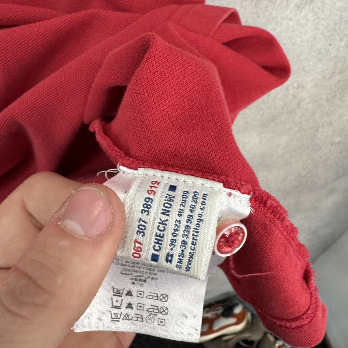 Moncler Moncler Polo T-shirt Red Size US L / EU 52-54 / 3 - 8 Thumbnail