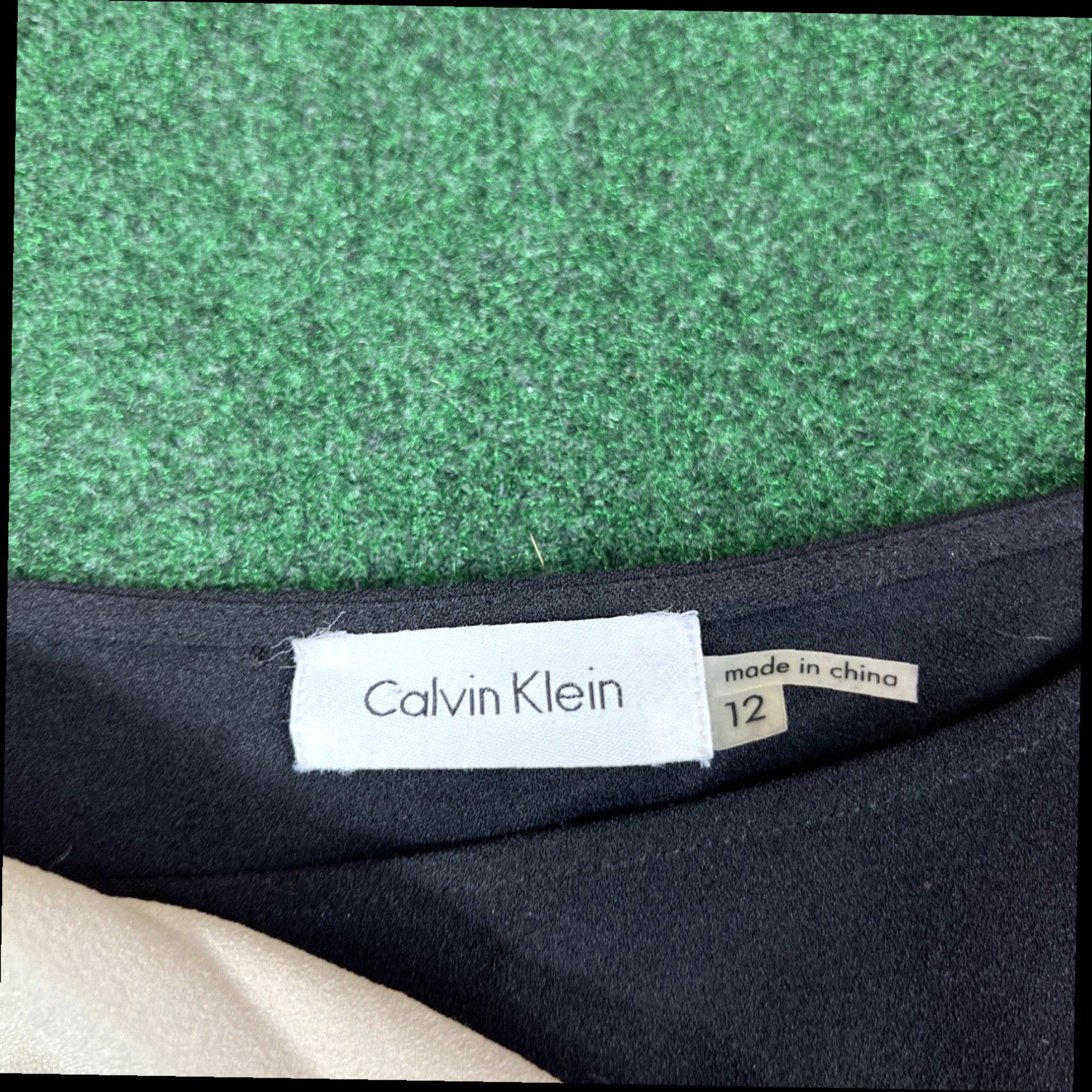 Calvin Klein Calvin Klein Womens Tan Black Neck Sleeveless Dress Size 12 New W Tags Size XL / US 12-14 / IT 48-50 - 3 Thumbnail