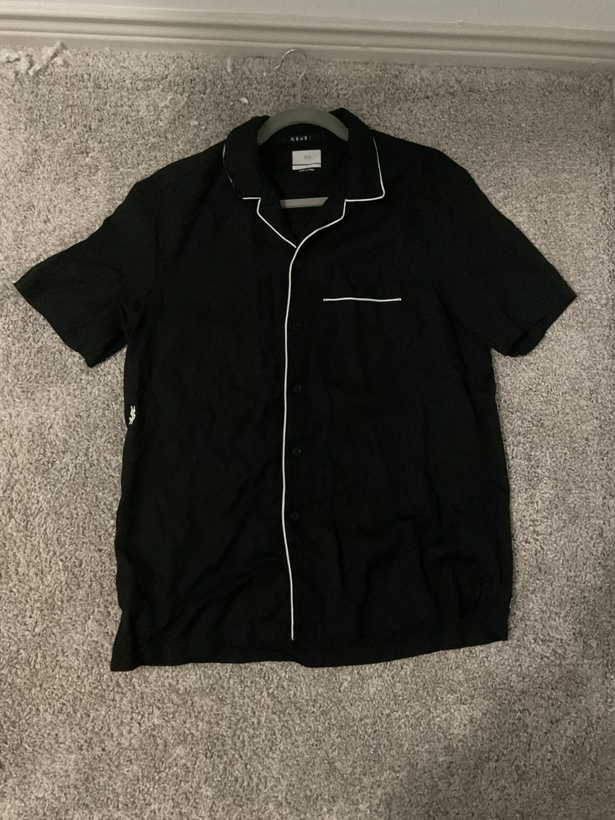 Image of Ksubi Dress Button Up in Black, Men's (Size Small)