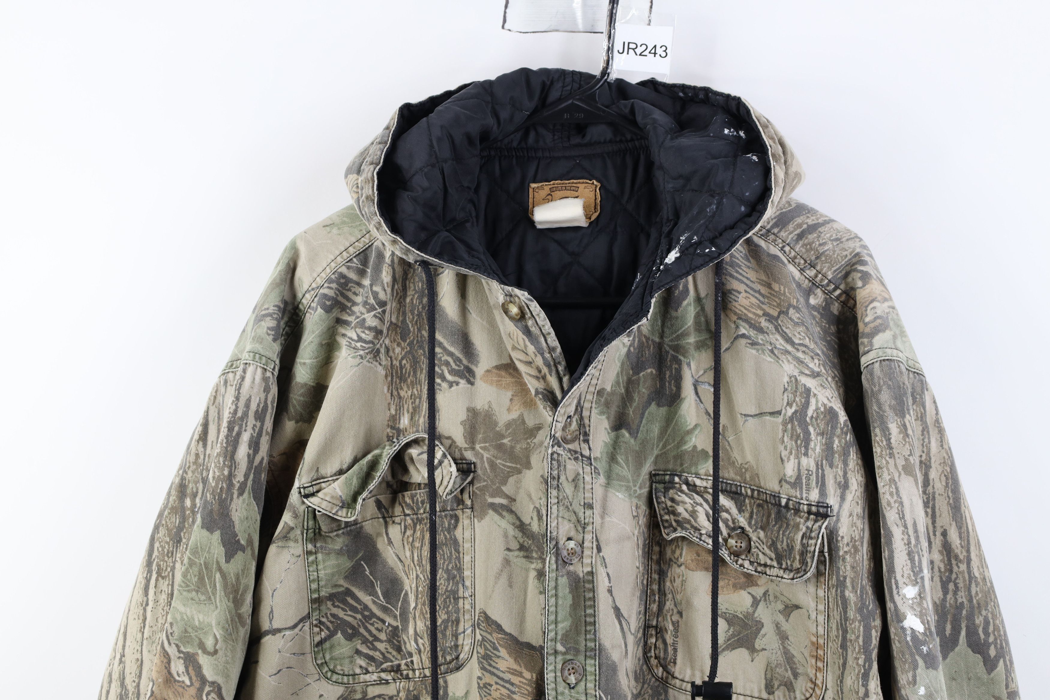 Vintage Vintage 90s Streetwear Camouflage Quilted Hooded Jacket Size US XL / EU 56 / 4 - 2 Thumbnail