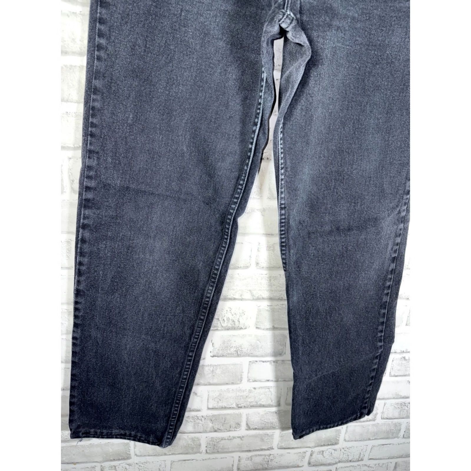 Levi's VINTAGE Levi's Silvertab USA Loose High Waist Black Denim 90s Mom Jeans Womens 6x30” Size 28" / US 6 / IT 42 - 5 Thumbnail
