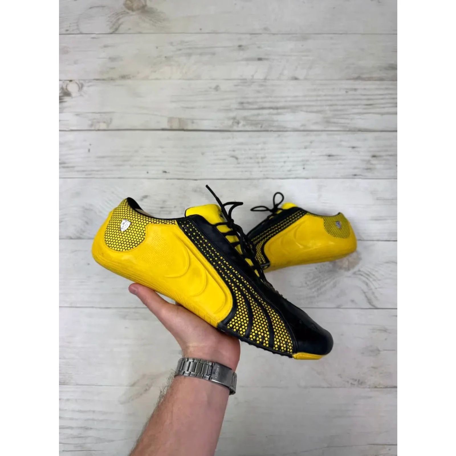 Puma VINTAGE PUMA Speedcat Ferrari Leather Low Top Sneakers Men US 13 Yellow Size US L / EU 52-54 / 3 - 2 Thumbnail