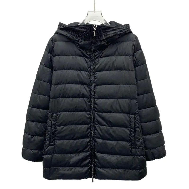 Max Mara MaxMara Women's Black Nylon Puffer Jacket 0089 Size ONE SIZE - 1 Thumbnail