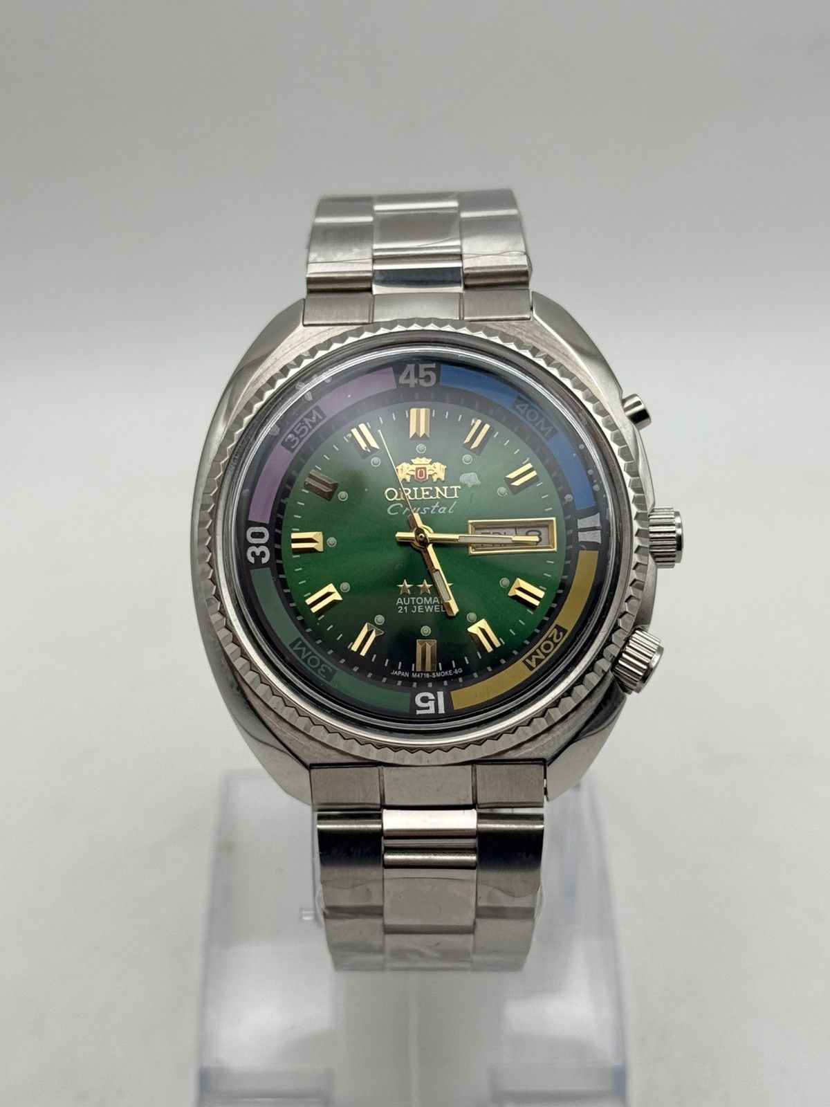 Orient Automatic 21 Jewel Jumbo Diver Watch 44Mm in Green, Men's