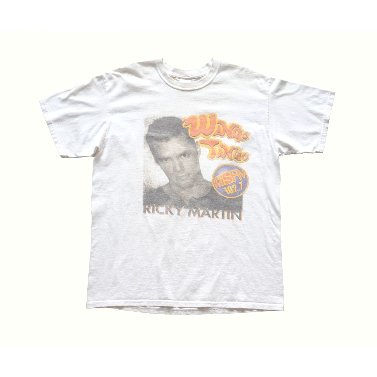 Anvil VINTAGE Anvil T-Shirt Men XL Men's 90s WANGO TANGO Concert Tour Music VTG Beige Crew Neck Short Sleeve 100% Cotton USA Size US XL / EU 56 / 4 - 2 Thumbnail