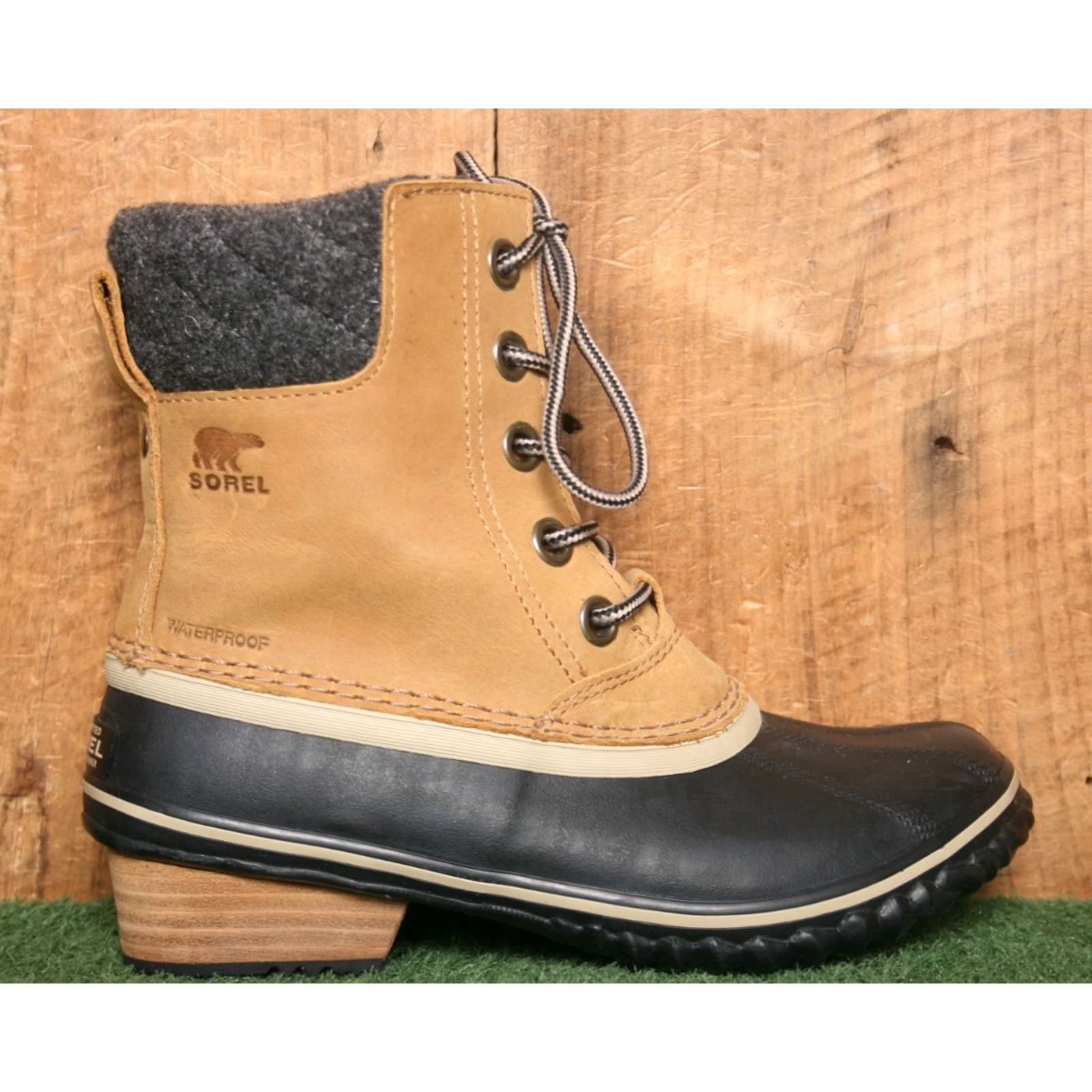 SOREL VINTAGE Sorel Slimpack Lace II Waterproof Rubber/Leather/Wool Duck Boots Women's Sz. 7 Boots Mens? Size US 7 / IT 37 - 2 Thumbnail