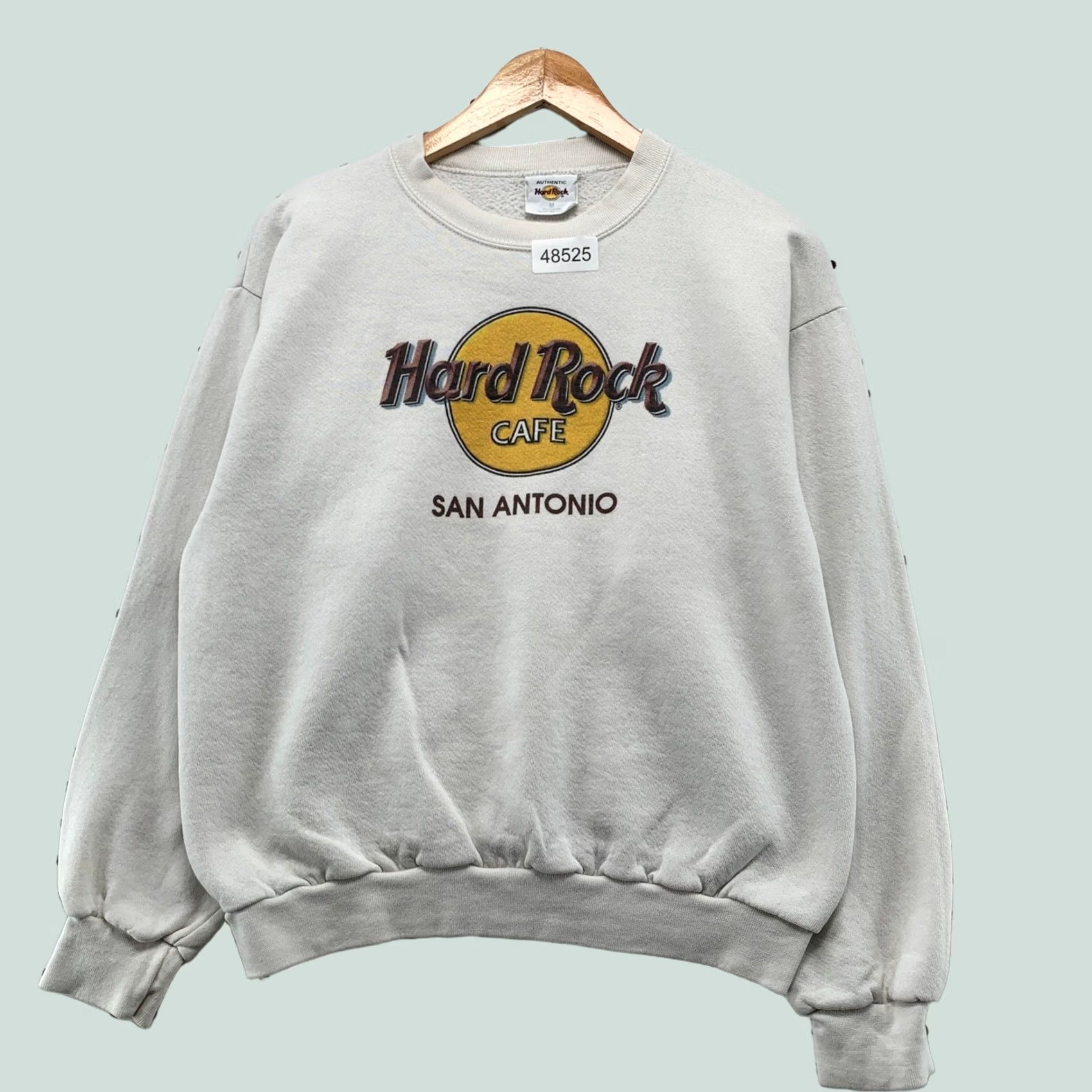 Hard Rock Cafe VINTAGE Hard Rock Cafe Sweatshirt Mens Medium White 90s San Antonio Crewneck Size US M / EU 48-50 / 2 - 1 Thumbnail