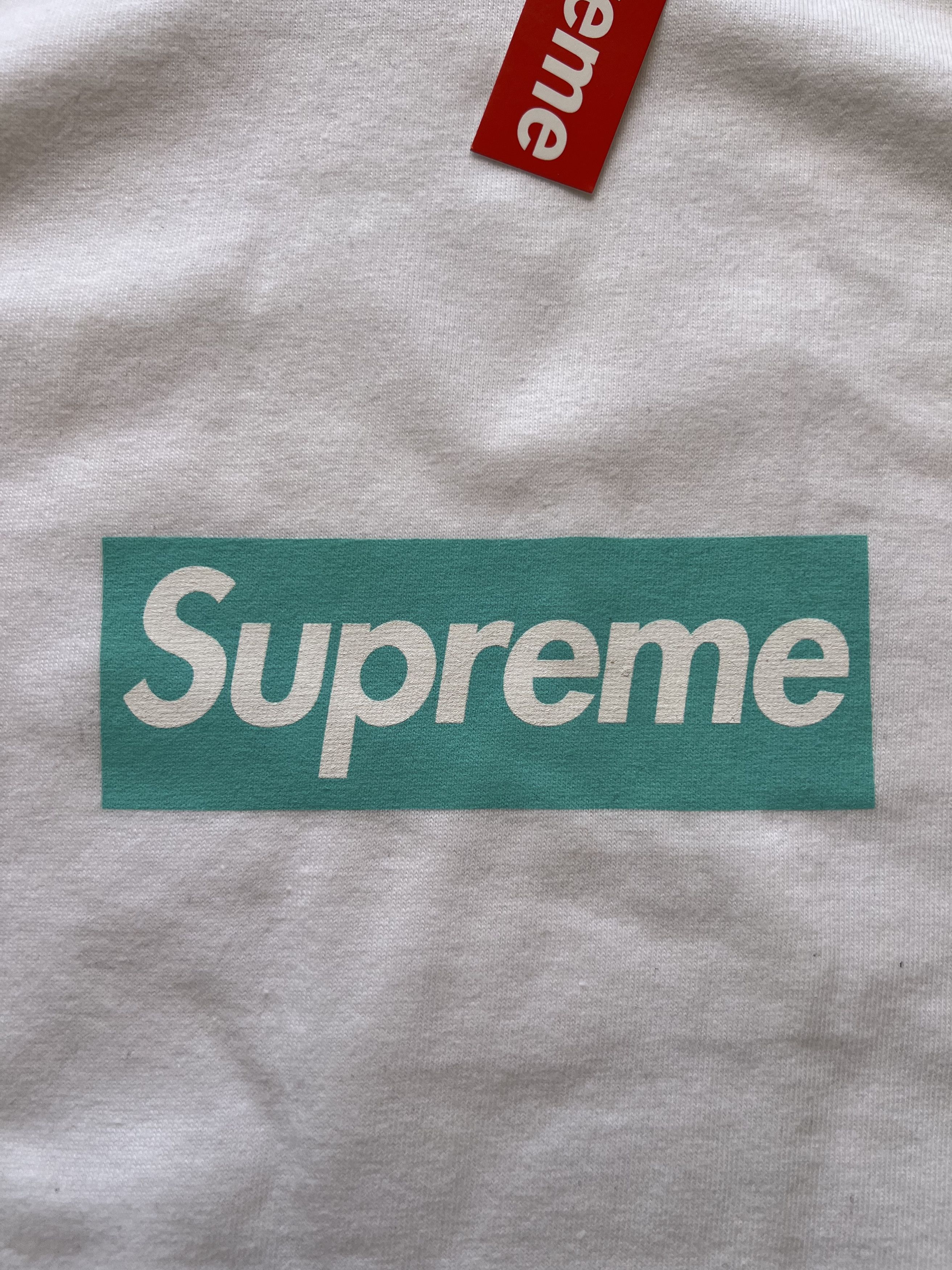 Supreme × Tiffany & Co. Supreme T-shirt con Logo Supreme x Tiffany