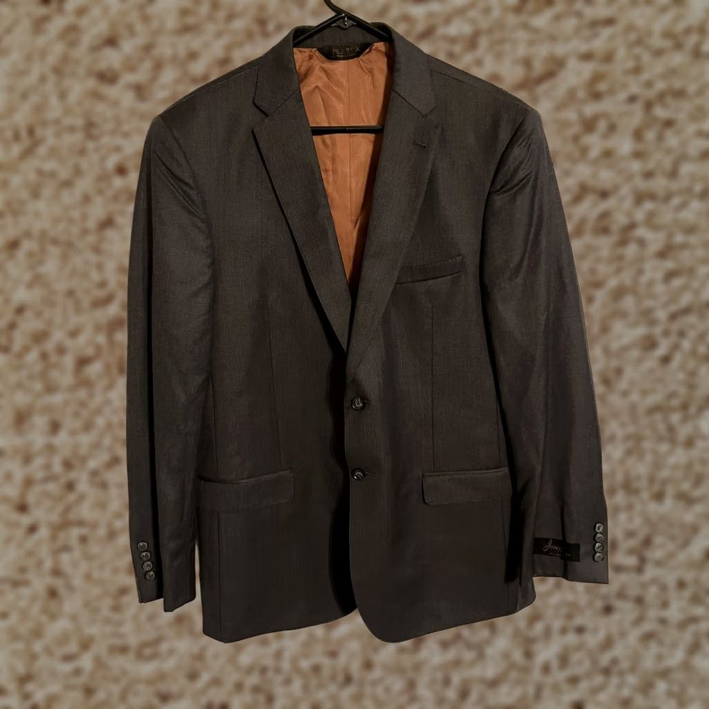 Jos. A. Bank Jos. A. Bank Gray Suit Coat Jacket Blazer - Men's 43L Slim Size 46R - 1 Thumbnail