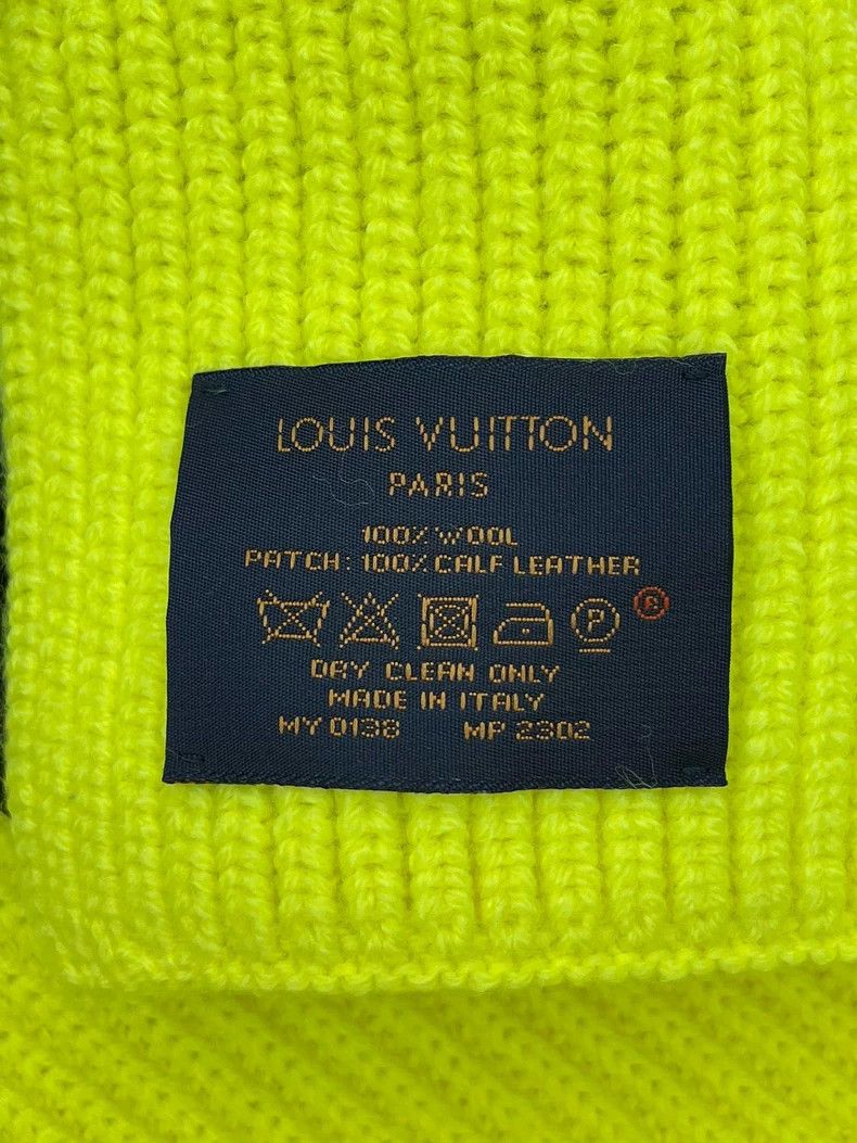 Louis Vuitton Louis Vuitton Leather logo solid knit scarf 2504-Nextarrow Size ONE SIZE - 4 Thumbnail