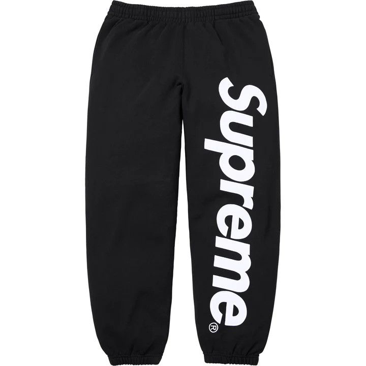 Supreme Satin Applique Sweatpant (MEDIUM) Size US 32 / EU 48 - 1 Thumbnail