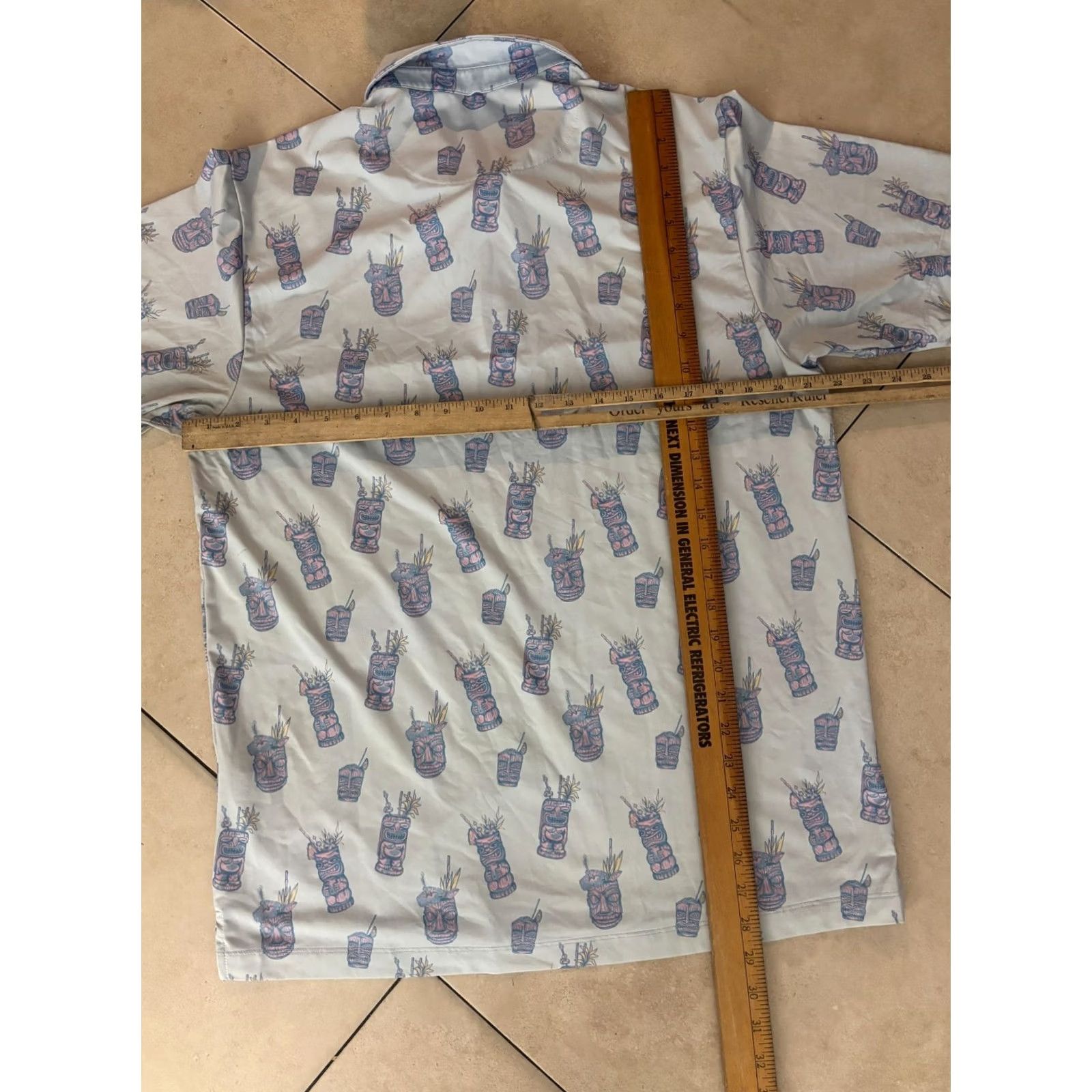 Vintage Bad Birdie Shirt Mens L Polo Lets Get Tiki Tropical Stretch Golf Casual Size US L / EU 52-54 / 3 - 8 Thumbnail