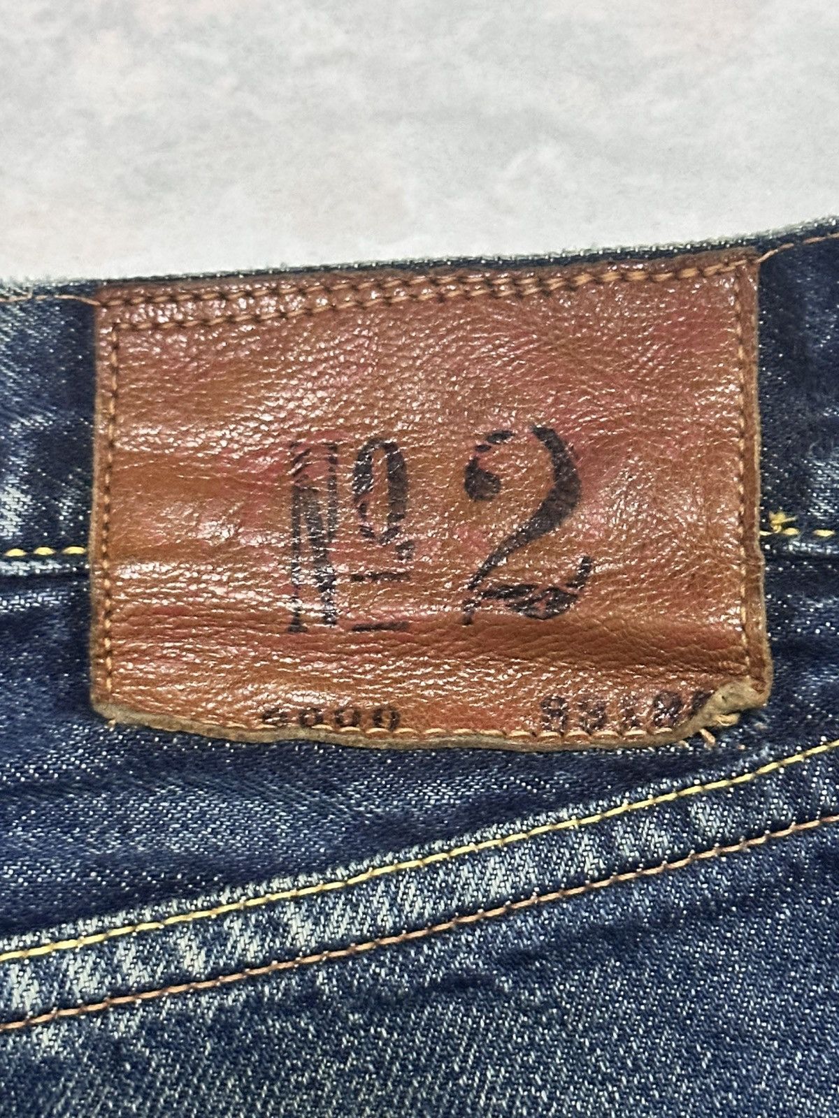 Evisu Vintage Evisu No2 Lot 2000 Selvedged Distressed Faded Wash Size US 32 / EU 48 - 12 Thumbnail