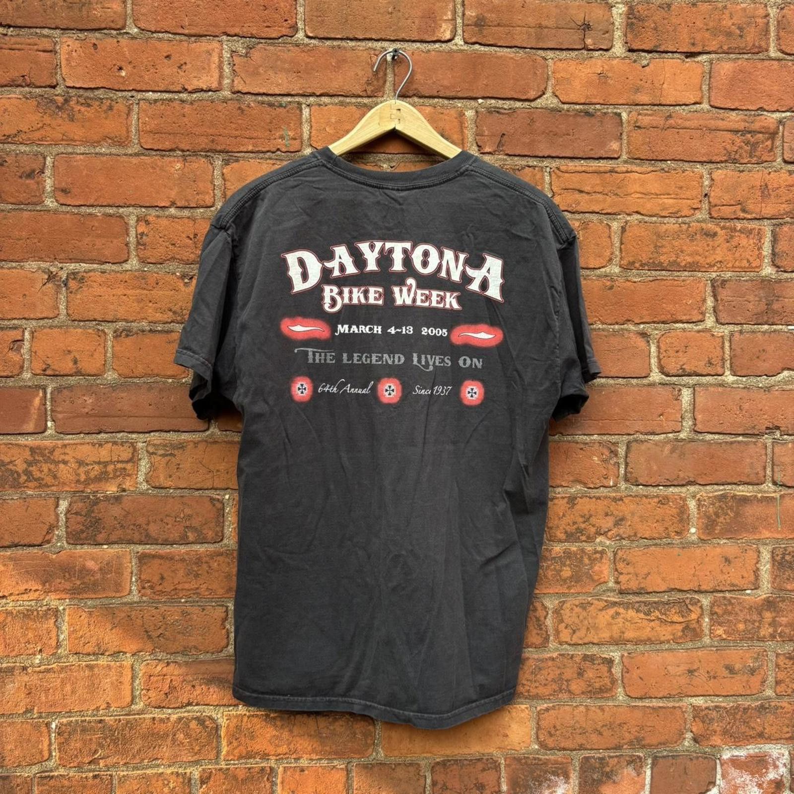Hanes vintage Daytona beach bike week t shirt 2005 L Size US L / EU 52-54 / 3 - 4 Thumbnail