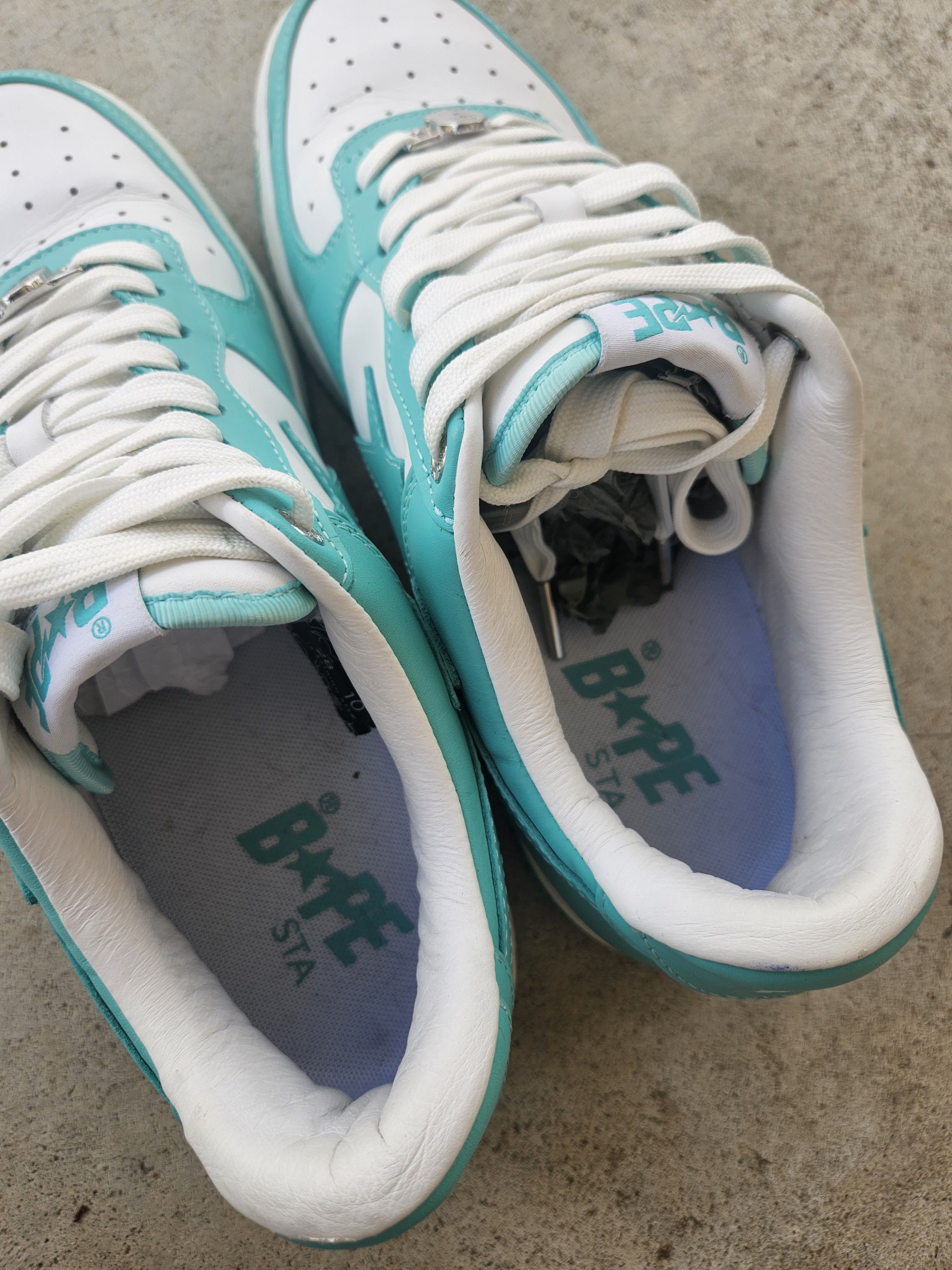 Bape Bapesta Teal White M1 Sneakers Size US 10 / EU 43 - 10 Thumbnail
