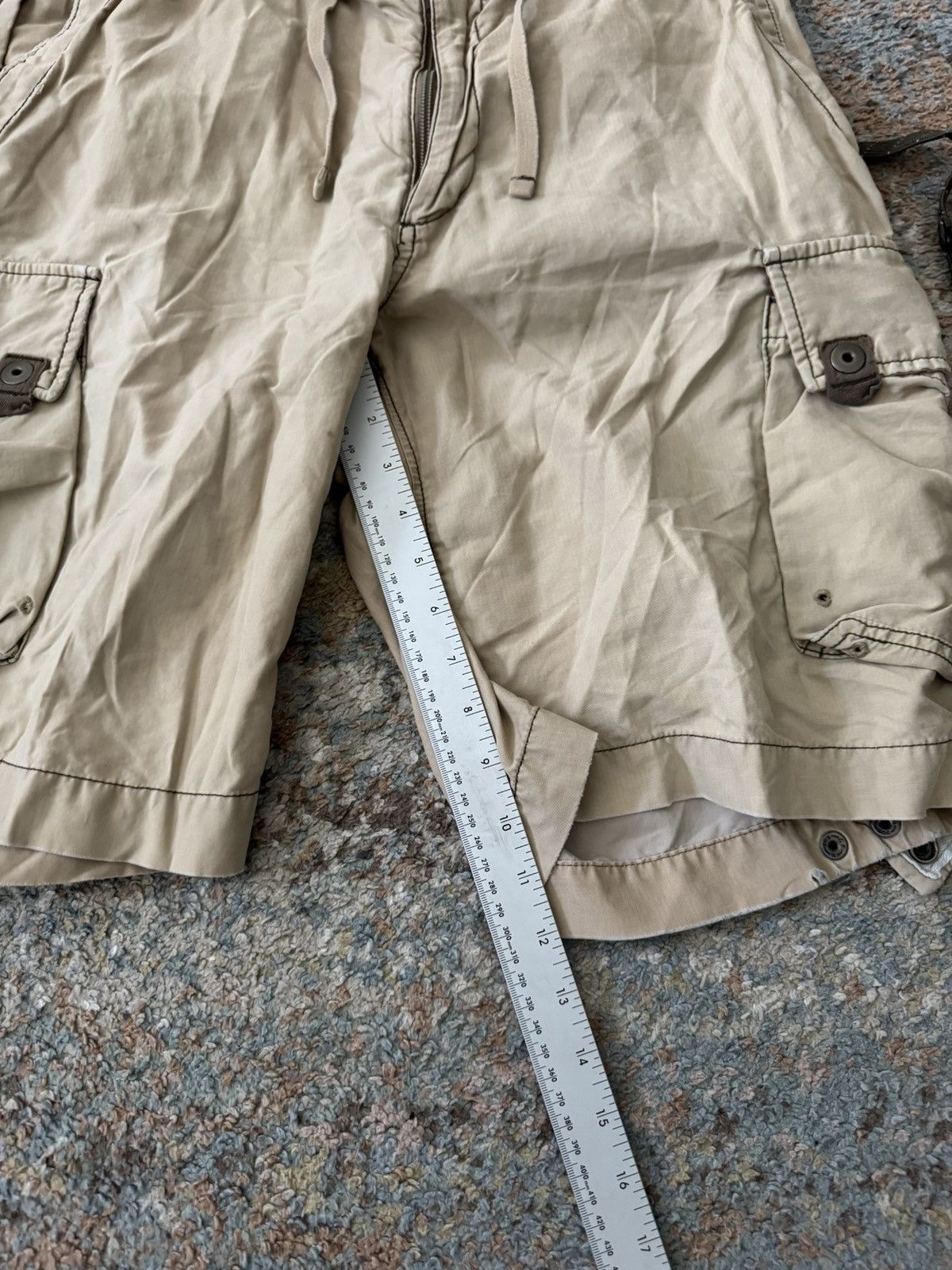 Abercrombie & Fitch VTG Abercrombie Cargo Shorts 32 Yellow Sundfaded Size US 32 / EU 48 - 8 Thumbnail