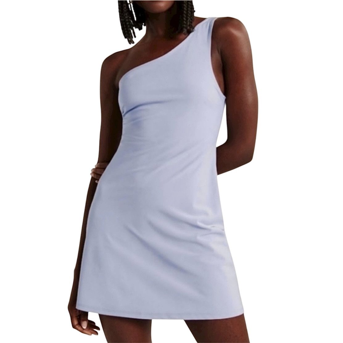 one shoulder traveler mini dress calliegullickson on LTK