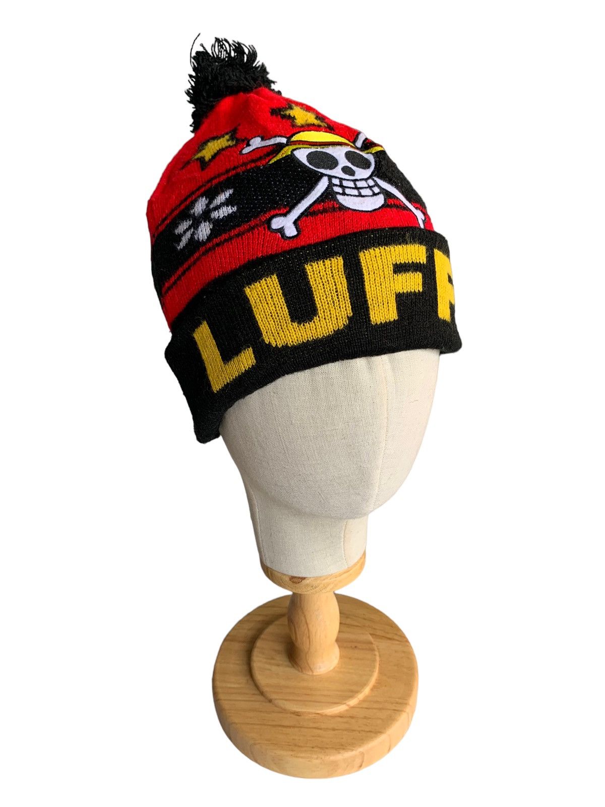Anime × Japanese Brand Vintage One Piece Monkey D Luffy Beanie Hats Small Size Size ONE SIZE - 2 Thumbnail
