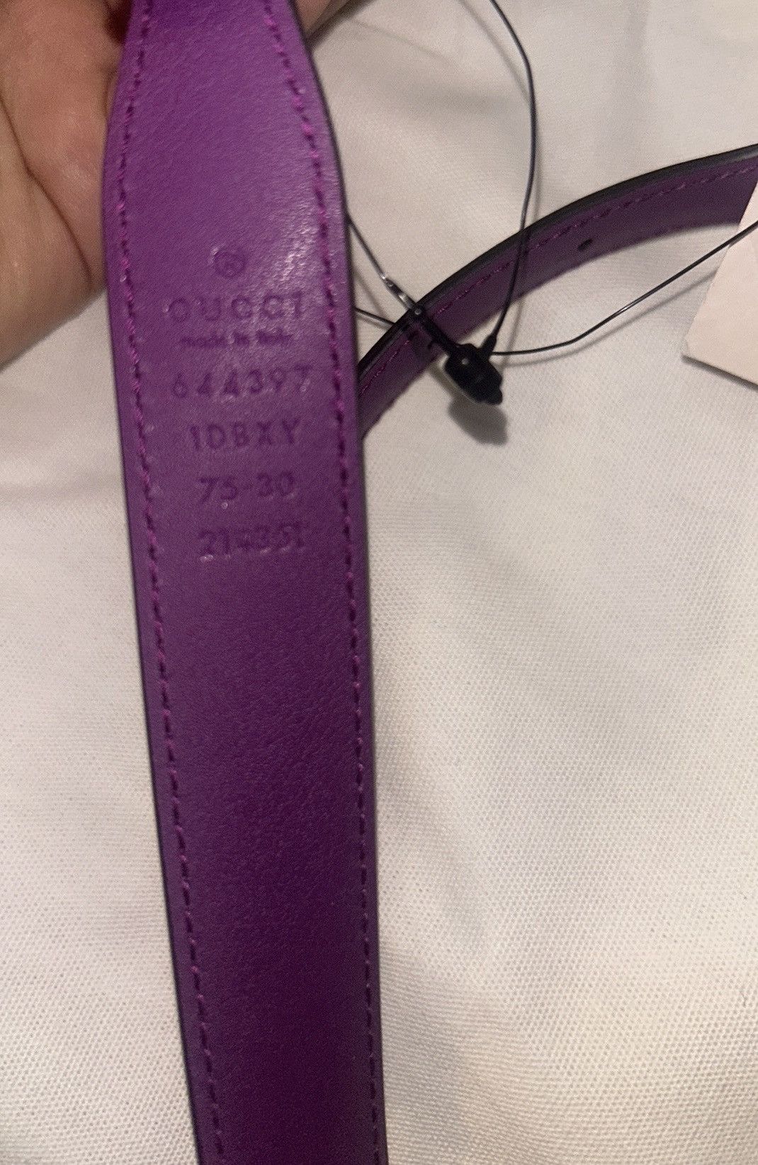 Gucci Gucci Horsebit Leather Belt Purple size 75 Size ONE SIZE - 5 Thumbnail