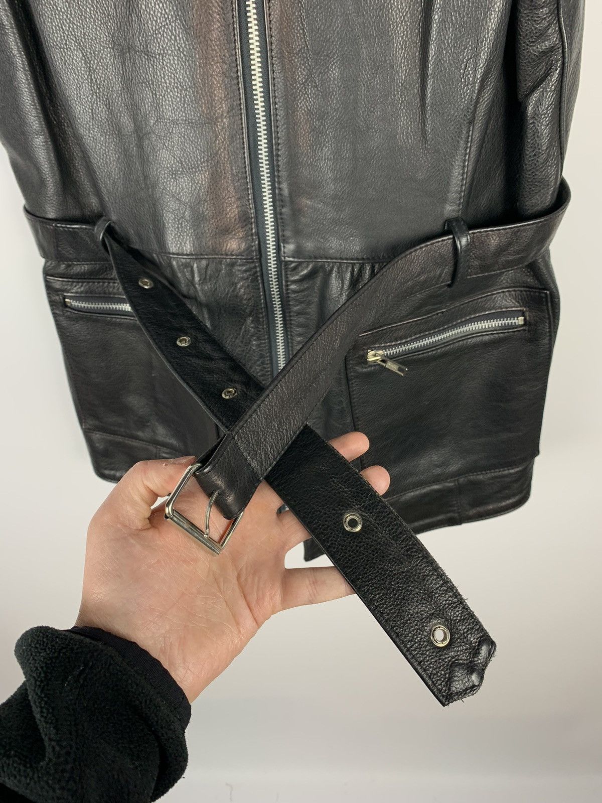 Cowboy Equipment Vintage Leather Cowboy Multi Zip Jacket Avant Garde Size 14 Size XL / US 12-14 / IT 48-50 - 4 Thumbnail